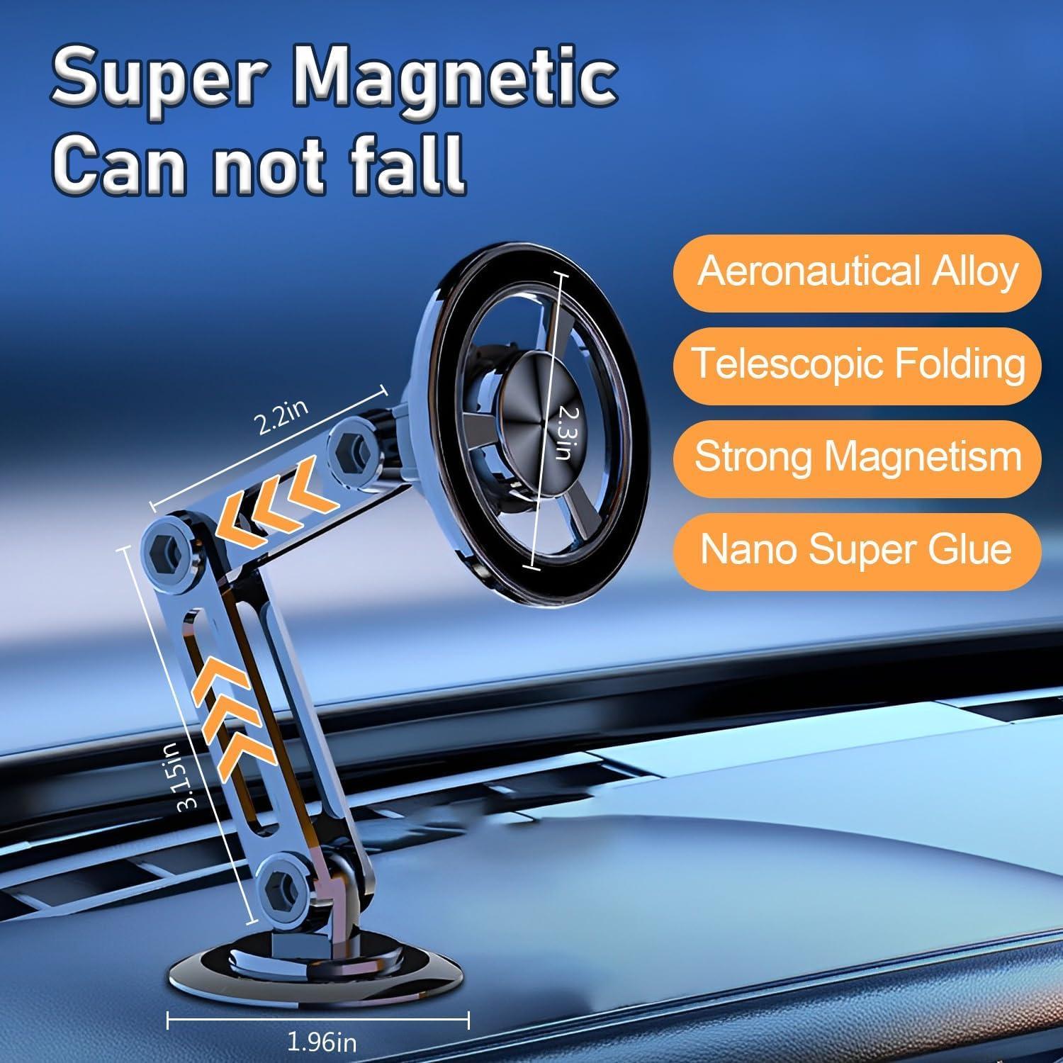 Soporte Magnético para Teléfono de Coche Rednow PRO 360° Plata