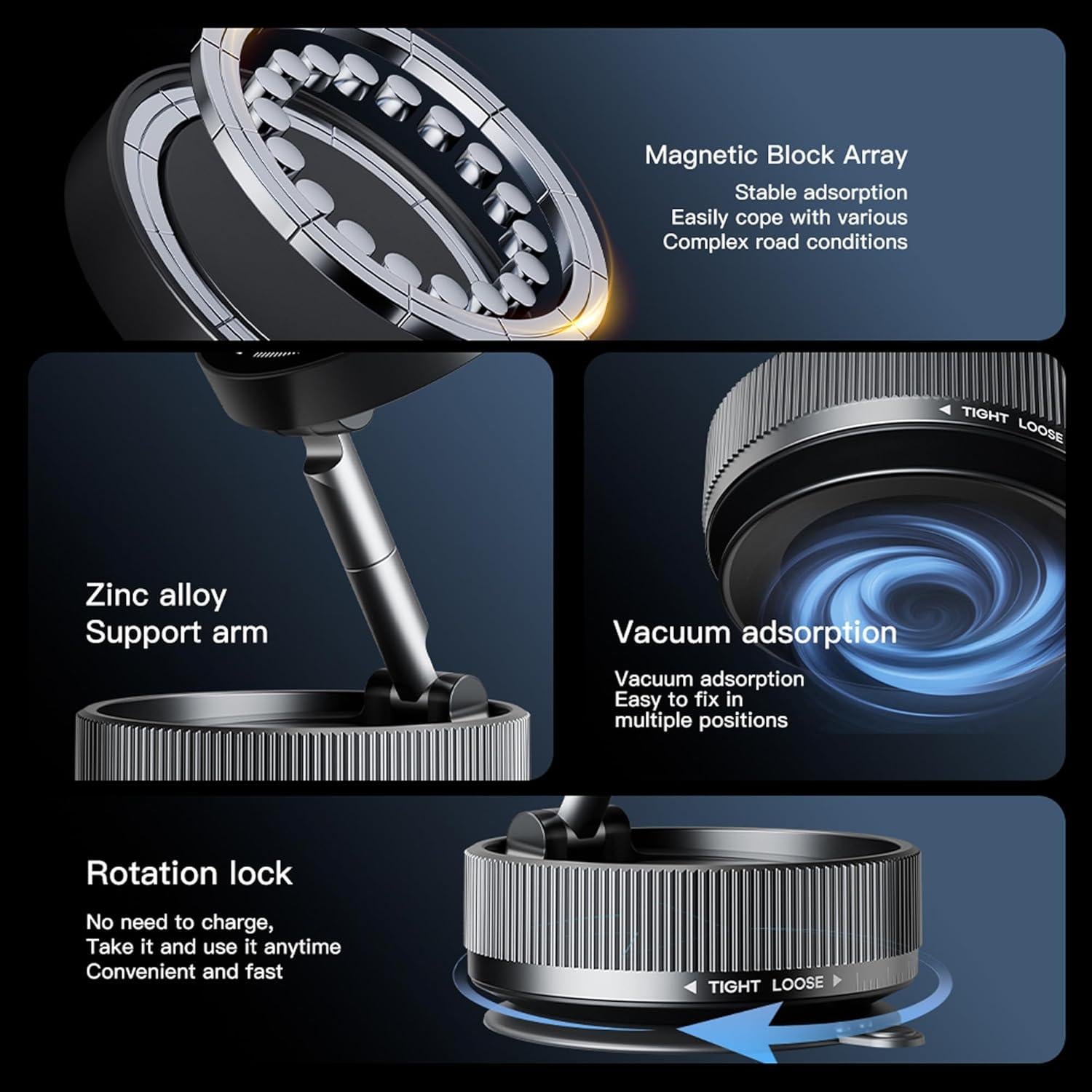 Soporte Magnético para Teléfono FURZEQIFA 360° Ajustable