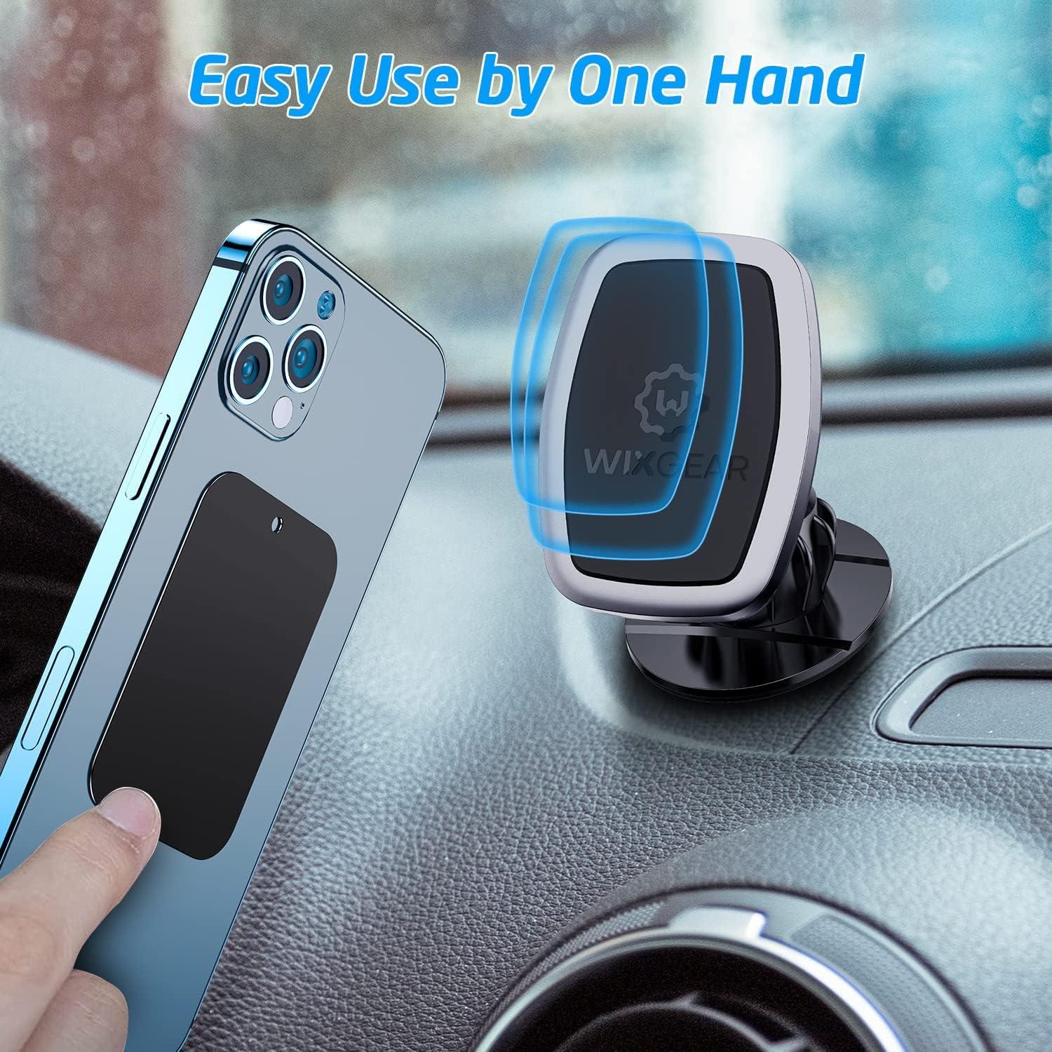 Soporte Magnético Adhesivo Giratorio WixGear para Teléfono