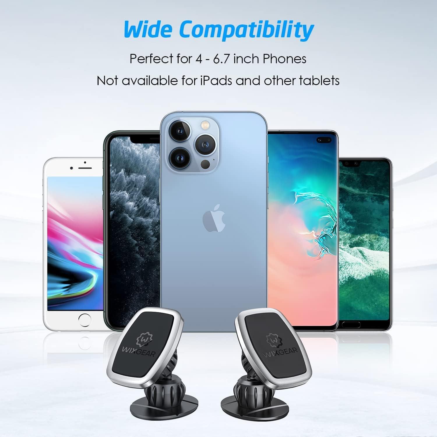 Soporte Magnético Adhesivo Giratorio WixGear para Teléfono