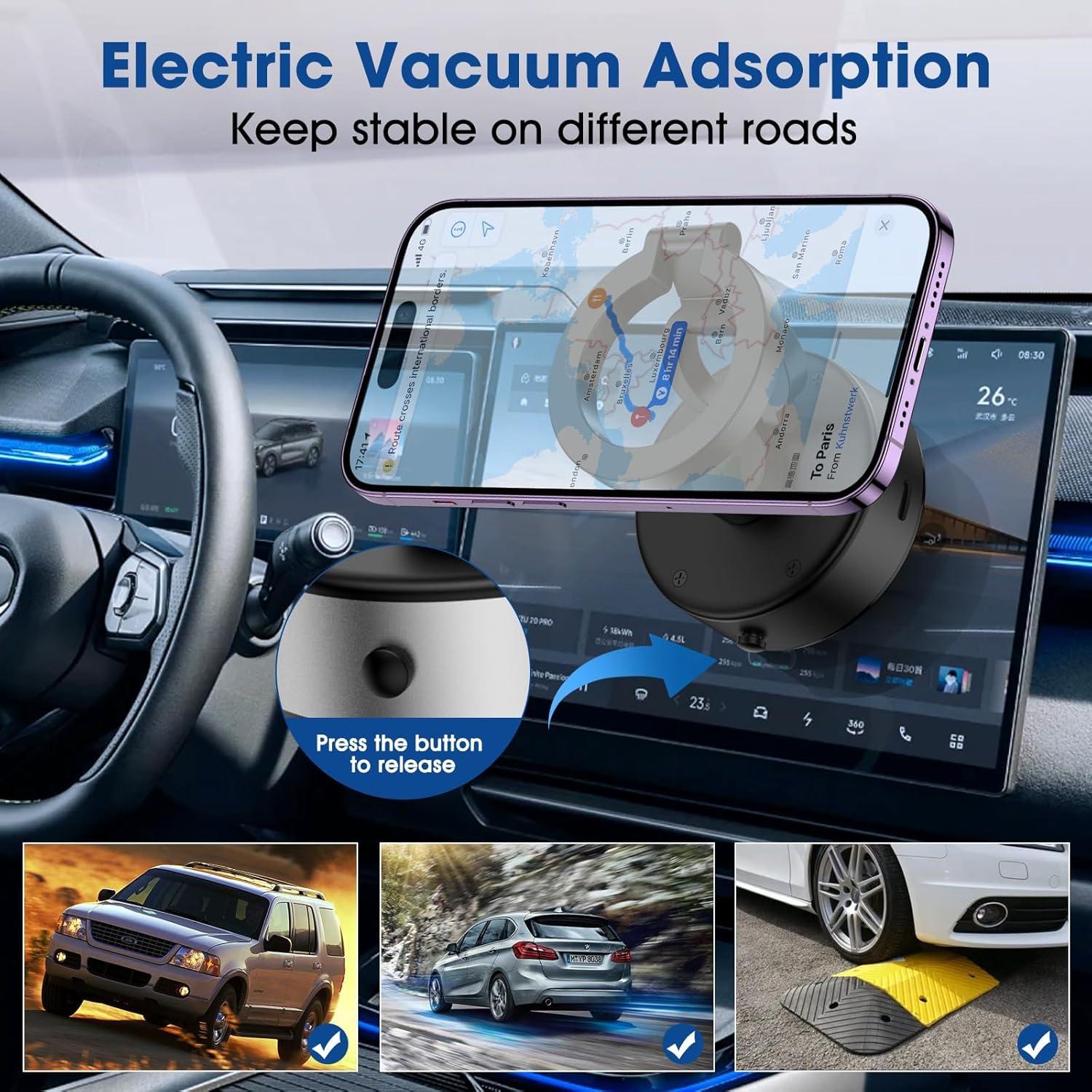 Soporte Magnético para Teléfono KOQ 360° Universal Negro