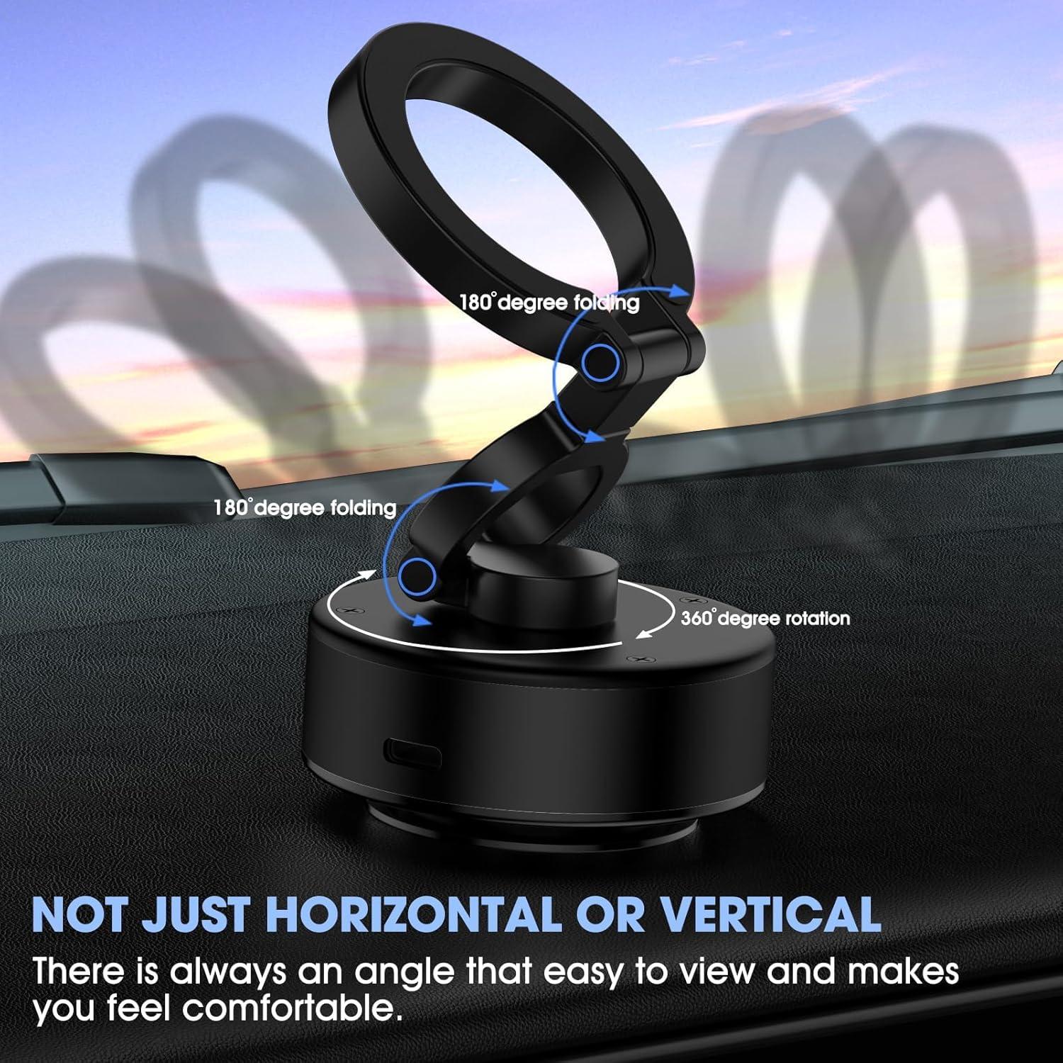 Soporte Magnético para Teléfono KOQ 360° Universal Negro