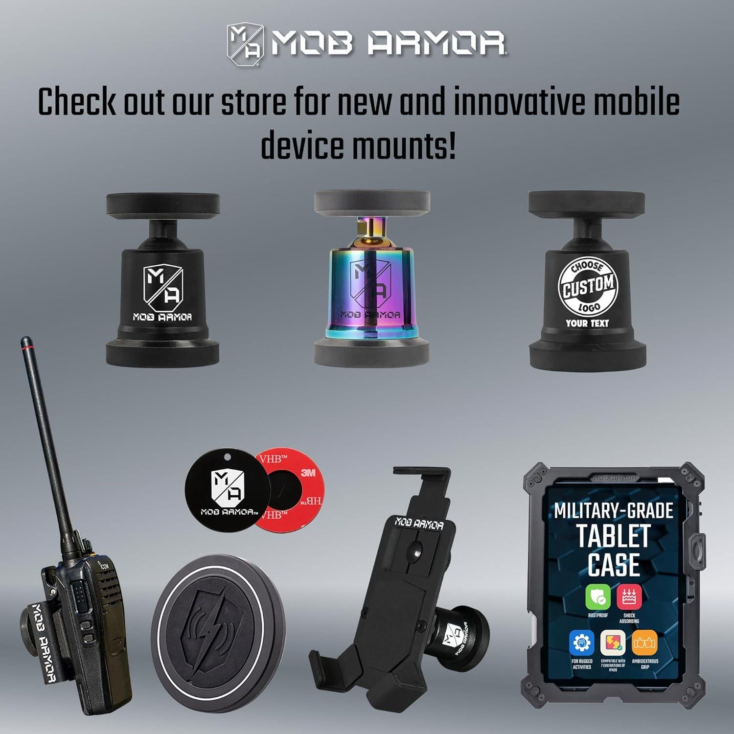 Soporte Magnético para Teléfono Mob Armor Grande - 90 lbs