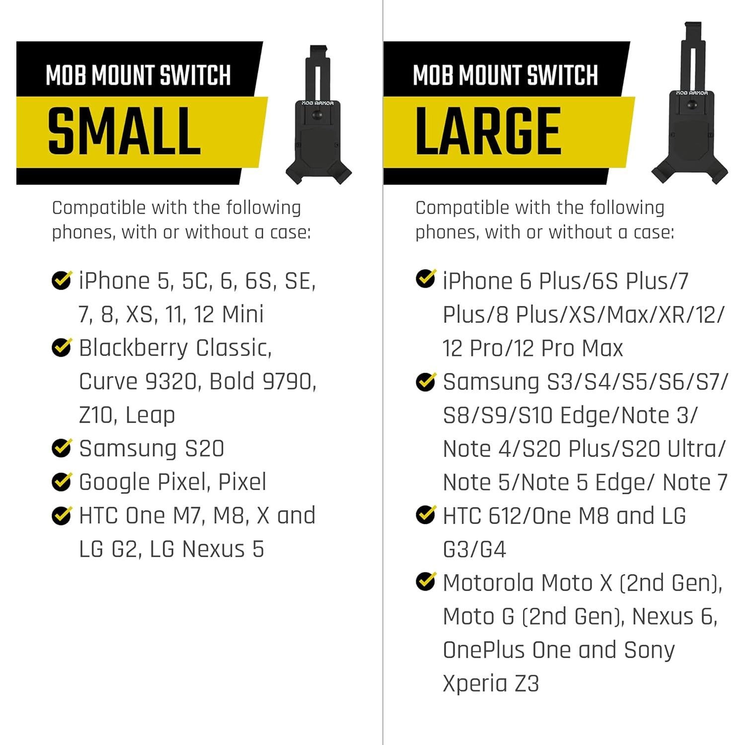Soporte Magnético para Teléfono Mob Armor Grande - 90 lbs