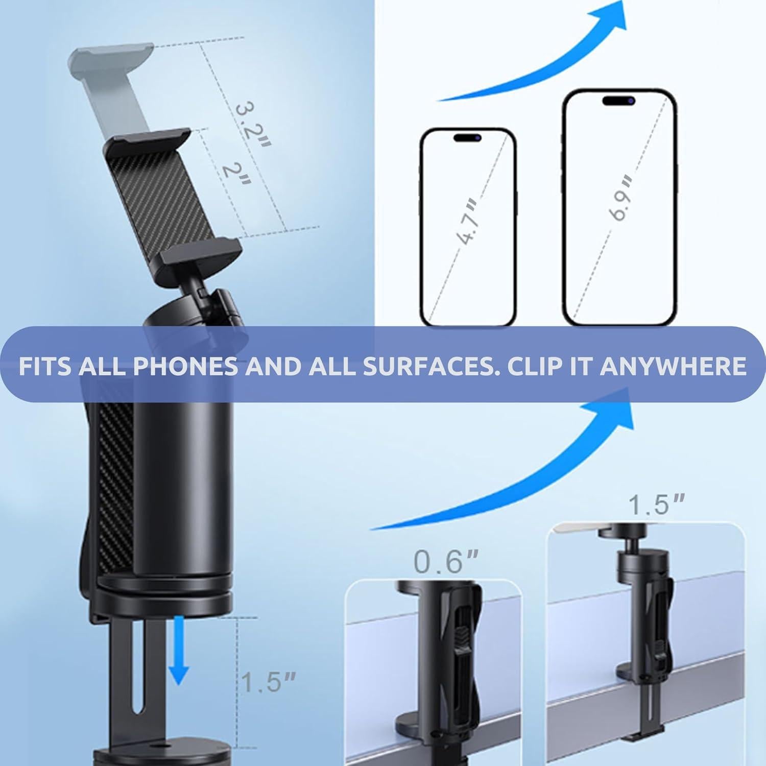 Soporte de Teléfono para Aviación Kolodosa 10 Pack Universal