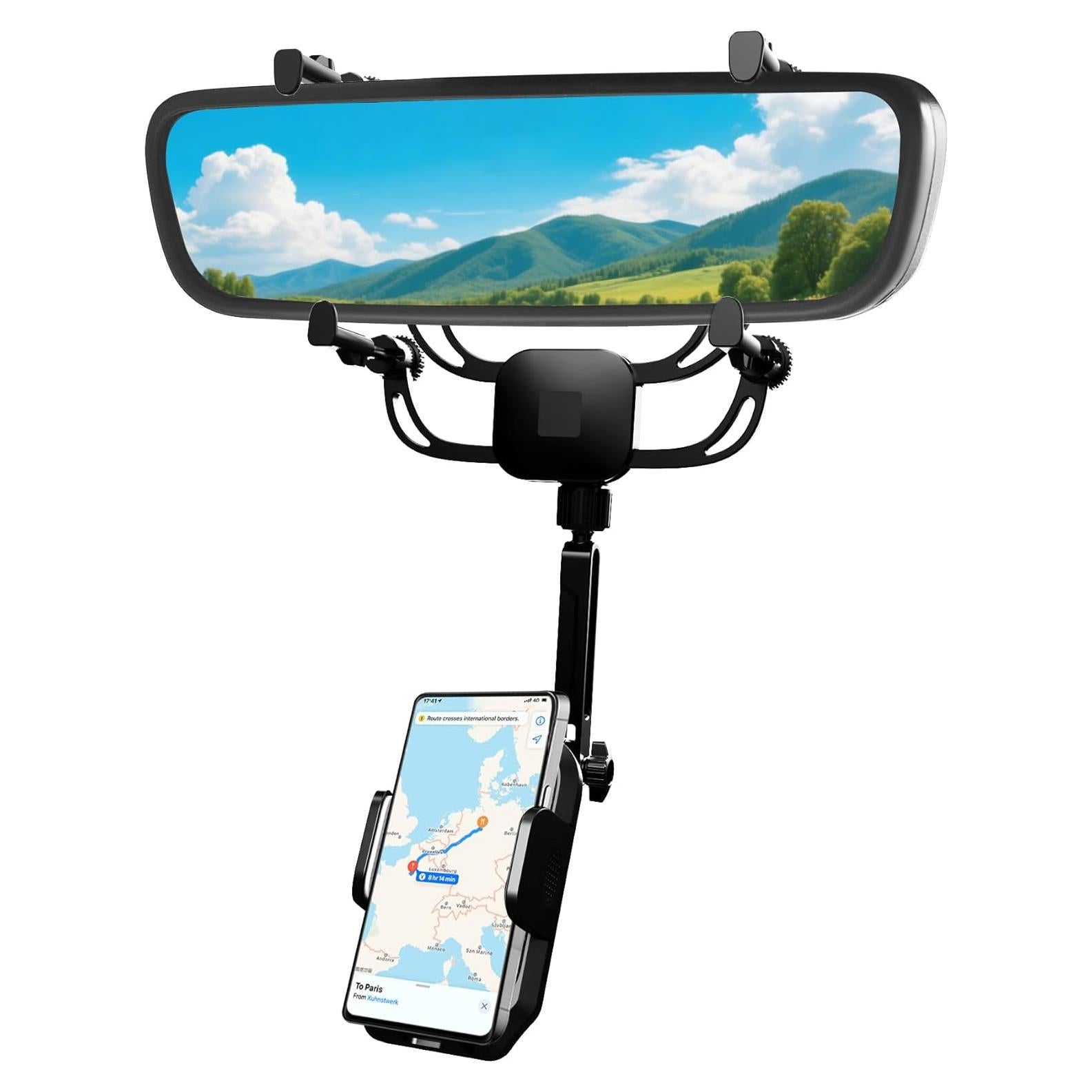 Soporte para Teléfono en Espejo Retrovisor Karmus - Universal