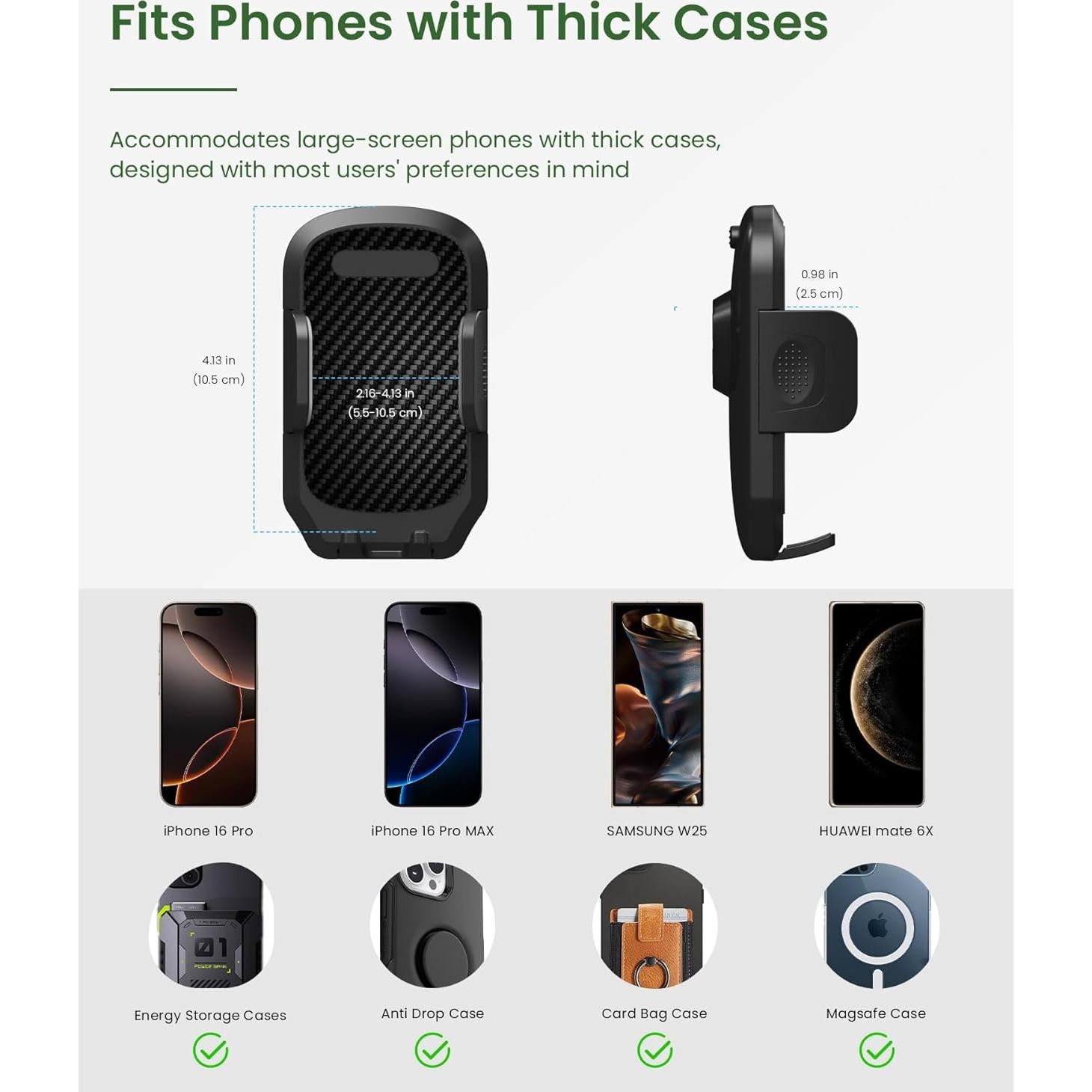 Soporte para Teléfono en Espejo Retrovisor Karmus - Universal