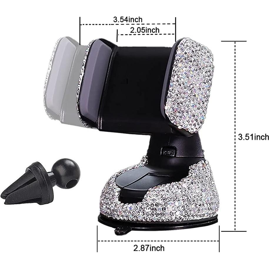 Soporte para Teléfono de Coche SUNCARACCL Ajustable 360° Blanco