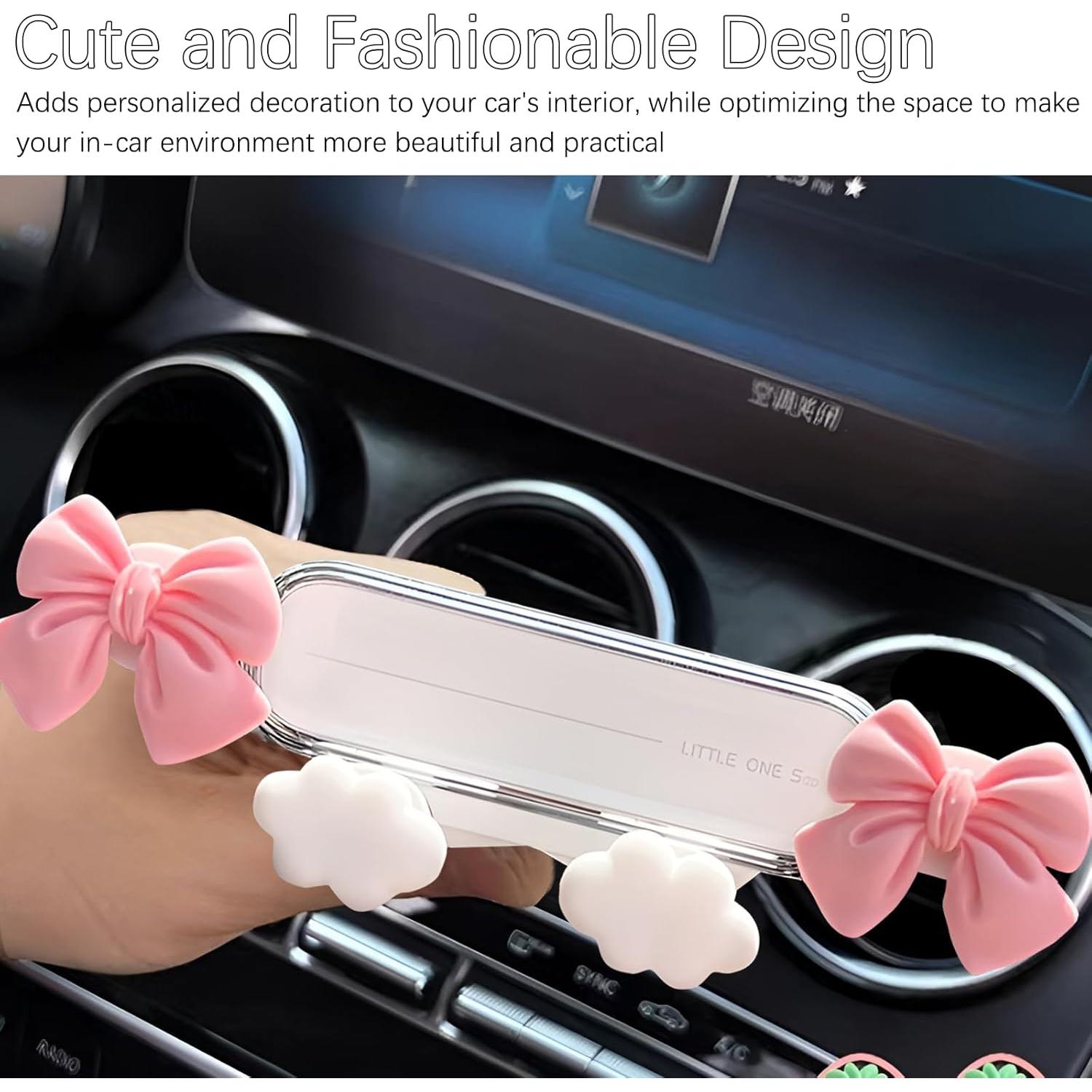 Soporte de Teléfono para Auto AGLOO Lazo de Mariposa Rosa