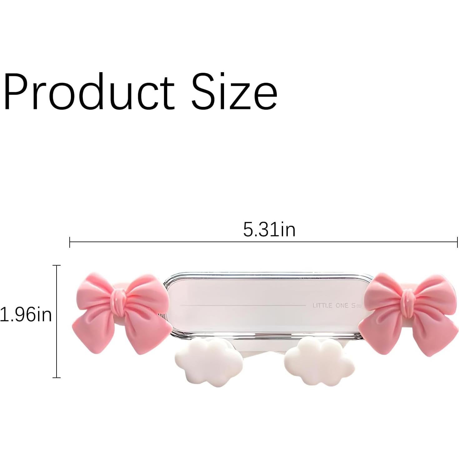 Soporte de Teléfono para Auto AGLOO Lazo de Mariposa Rosa