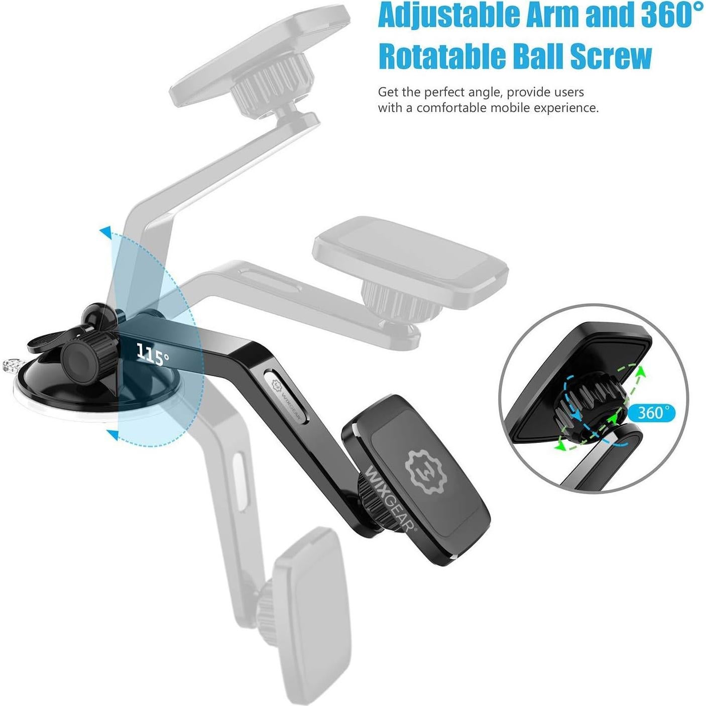 Soporte Magnético WizGear para Teléfonos y Mini Tablets