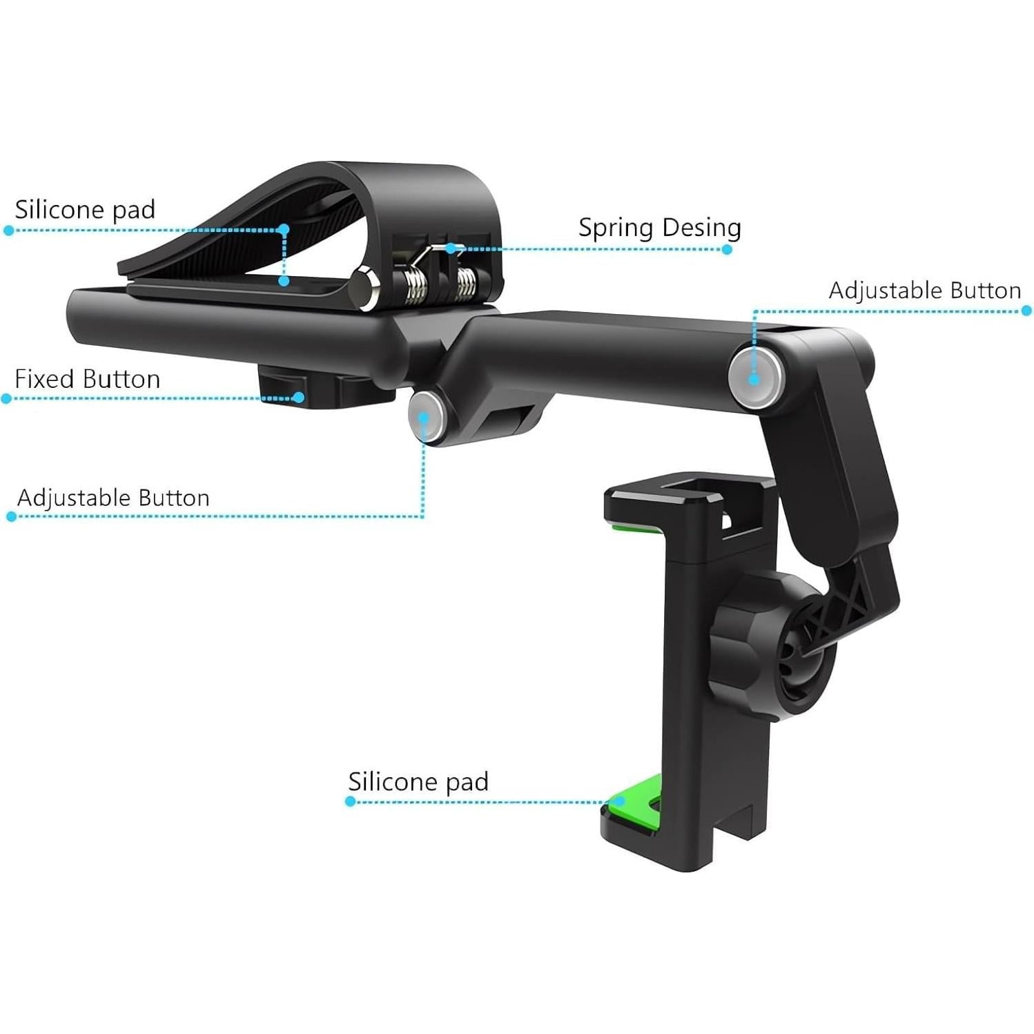 Soporte para Teléfono de Coche FTETSY Rotatable Verde 2024