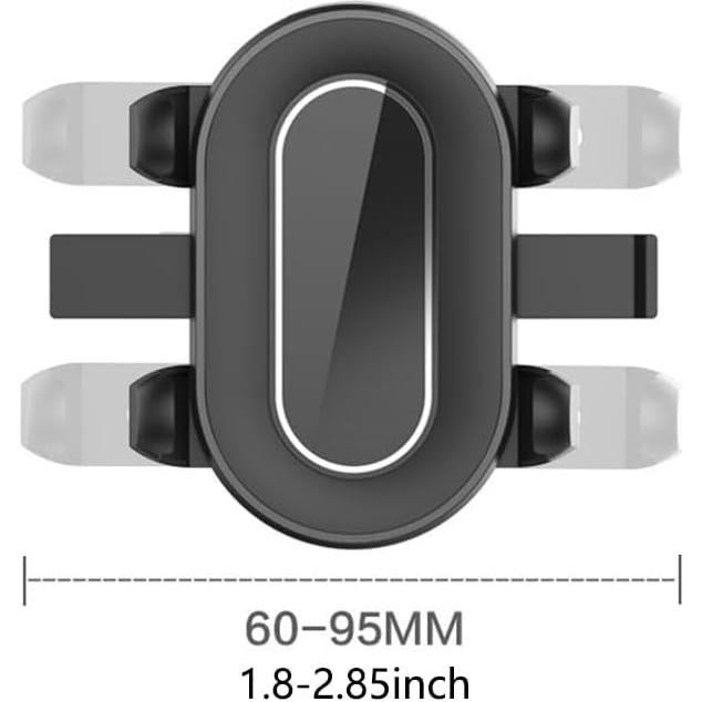 Soporte para Teléfono de Automóvil Hecotrax 3 en 1 Ajustable