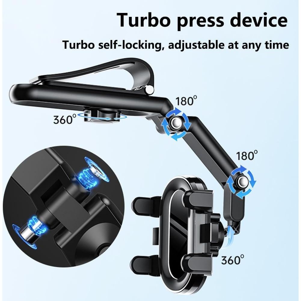 Soporte para Teléfono de Automóvil Hecotrax 3 en 1 Ajustable