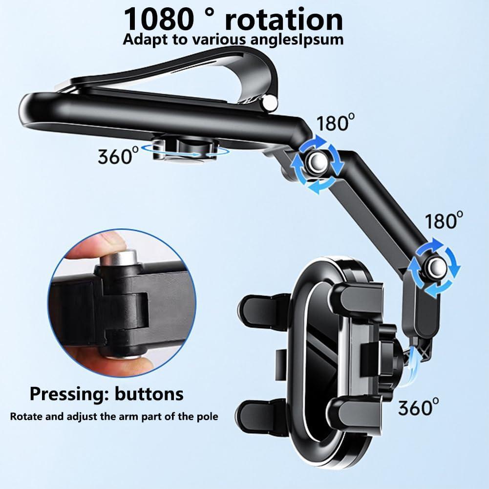 Soporte para Teléfono de Automóvil Hecotrax 3 en 1 Ajustable