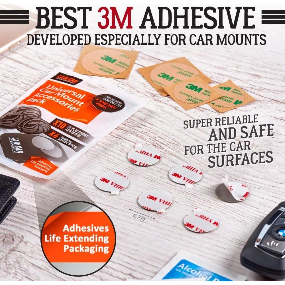 Kit de Accesorios Universales CAW.CAR para Soportes Magnéticos