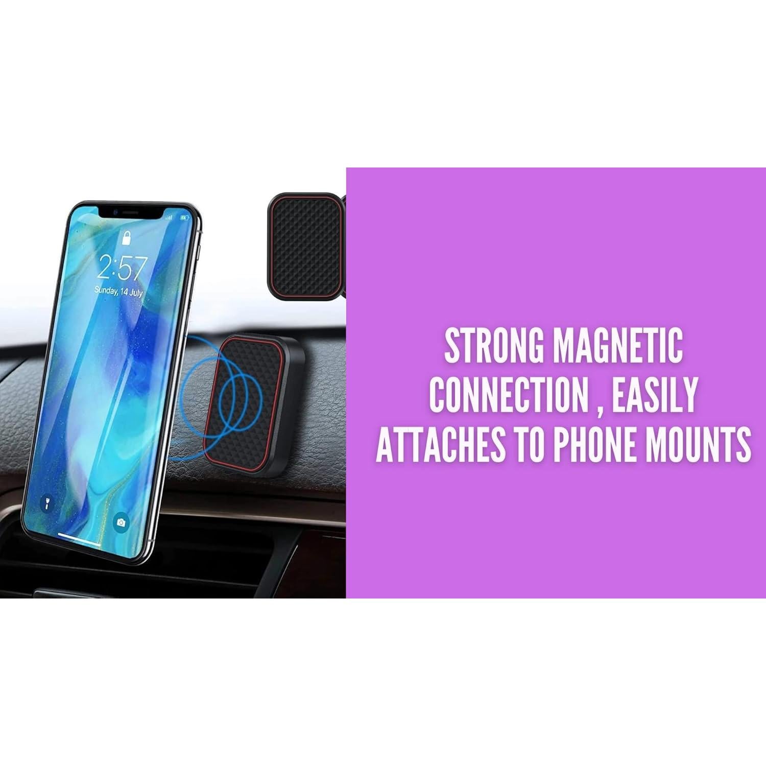 Placas Magnéticas de Metal Universal DealChase - 8 Piezas