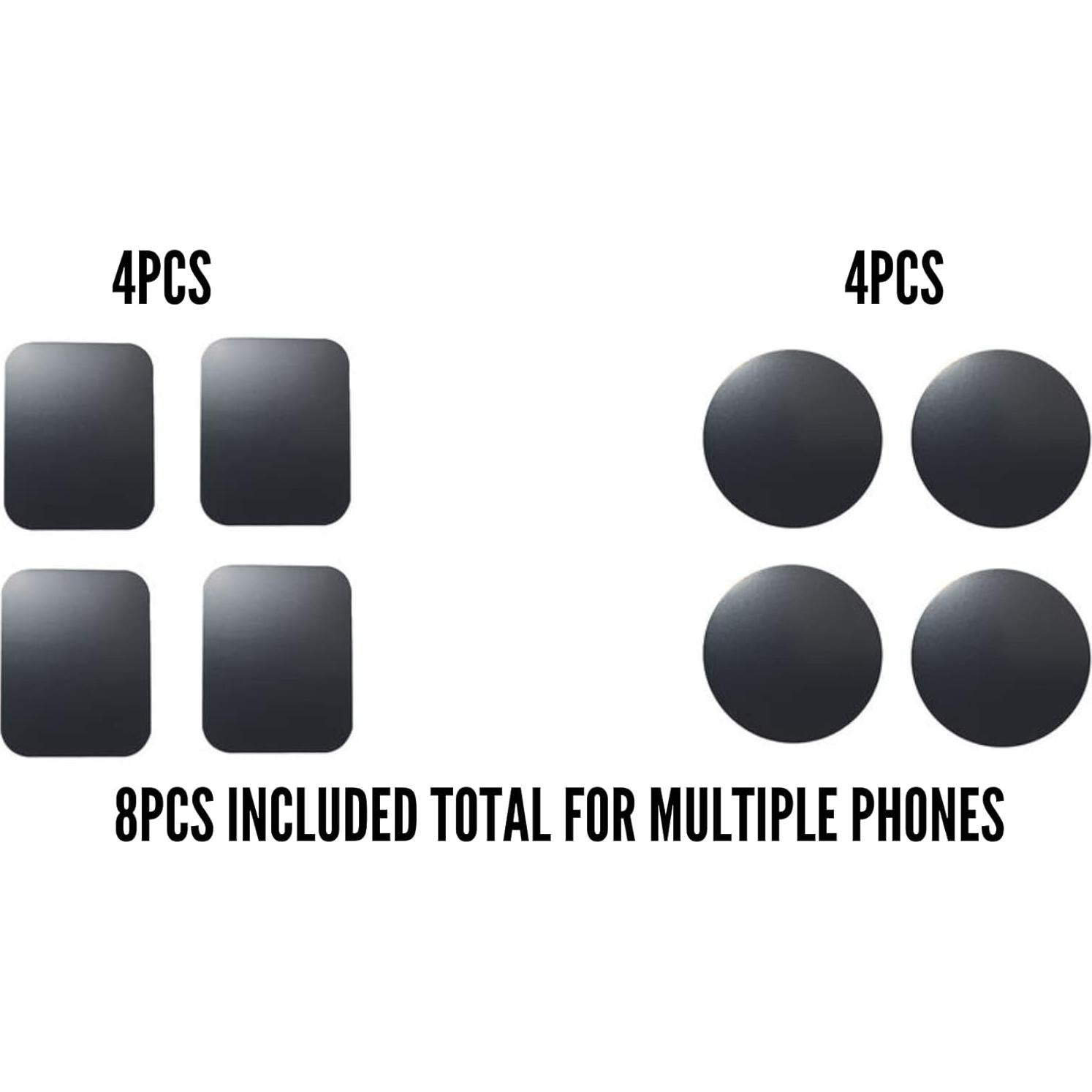 Placas Magnéticas de Metal Universal DealChase - 8 Piezas