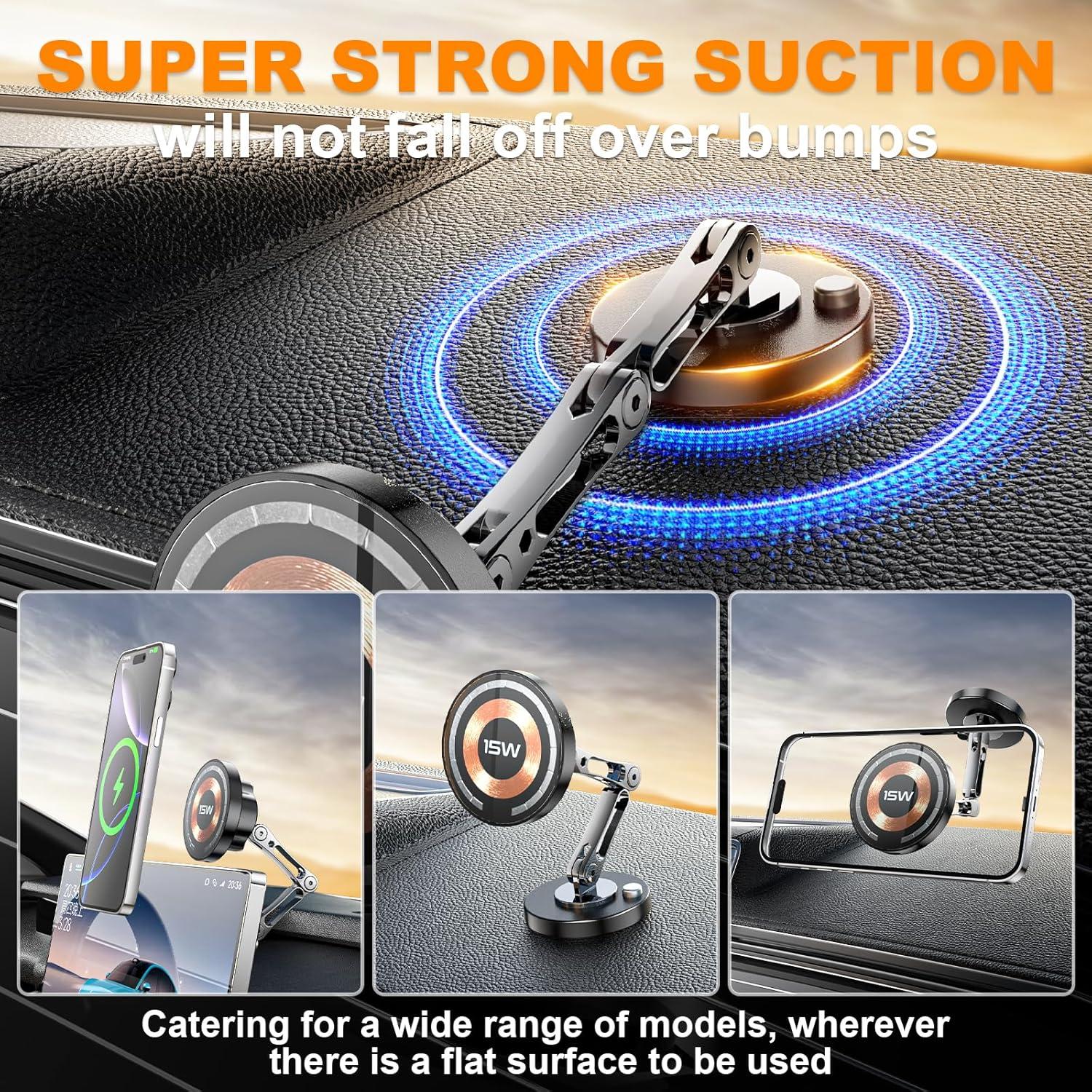 Cargador Inalámbrico para Auto Magnético 15W Magnpter