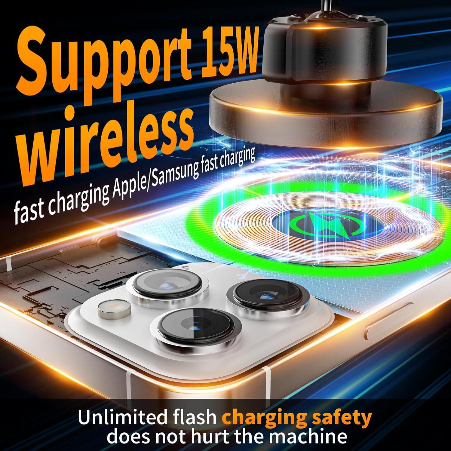 Cargador Inalámbrico para Auto Magnético 15W Magnpter