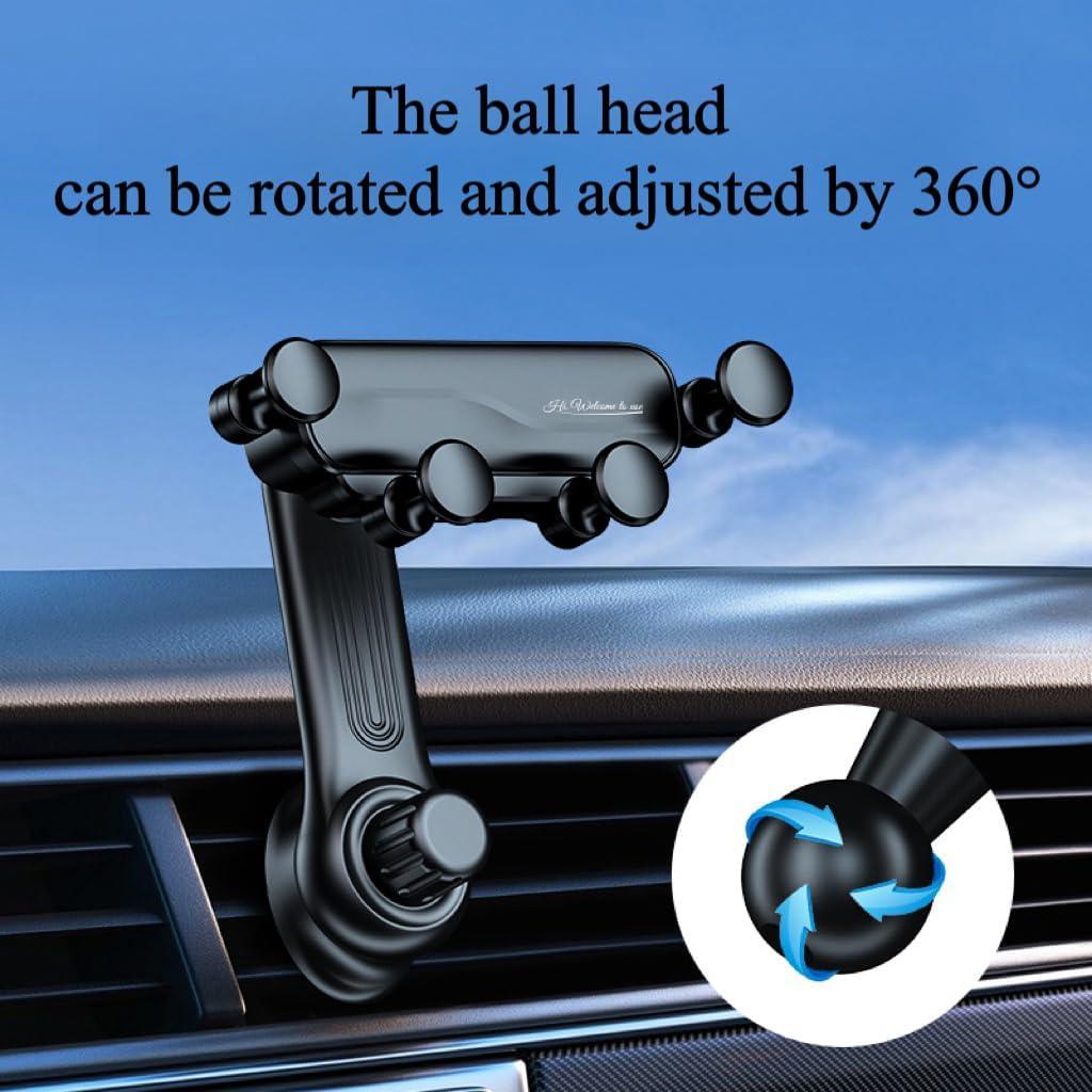 Soporte para Teléfono de Coche NIJIZS con Brazo Giratorio 360°