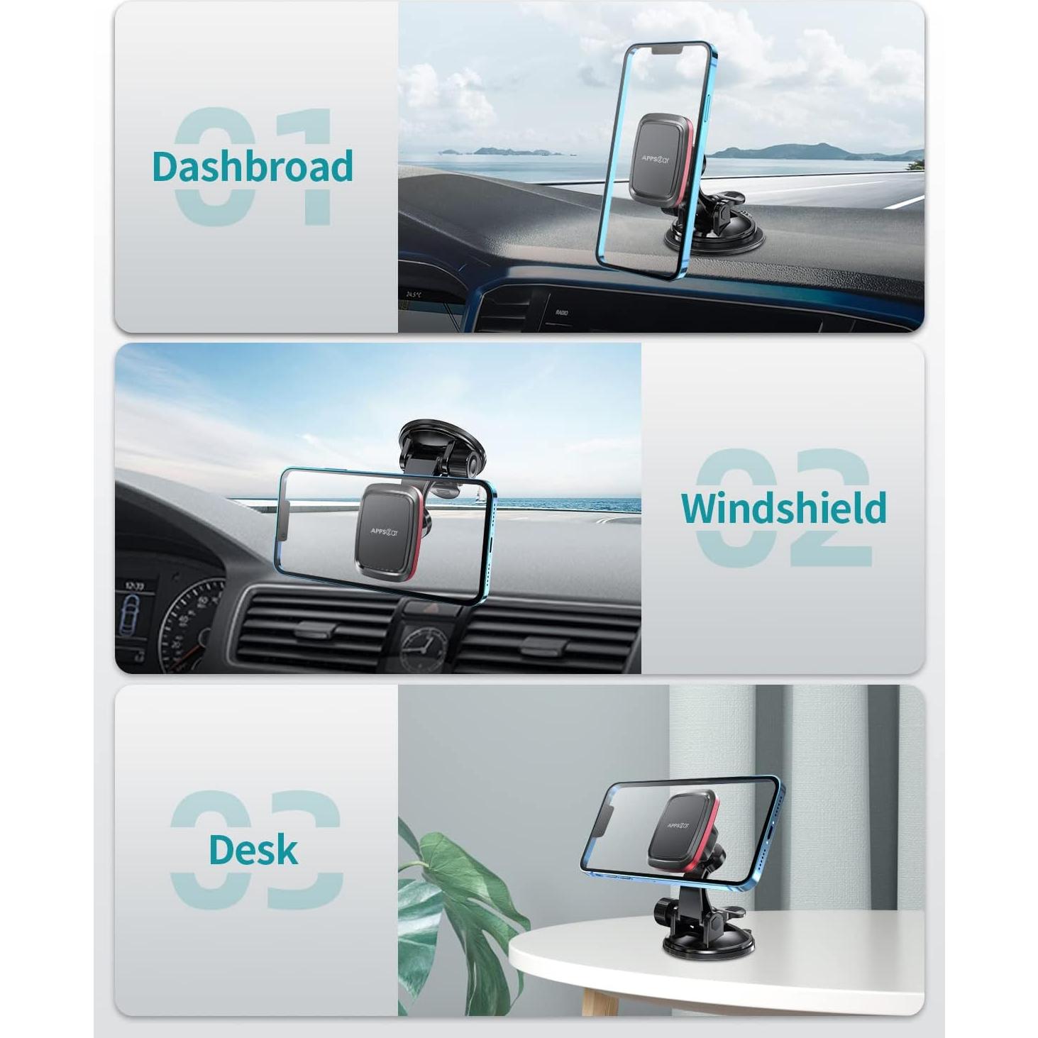 Soporte Magnético para Teléfono de Coche Gendle M07 con Brazo Ajustable