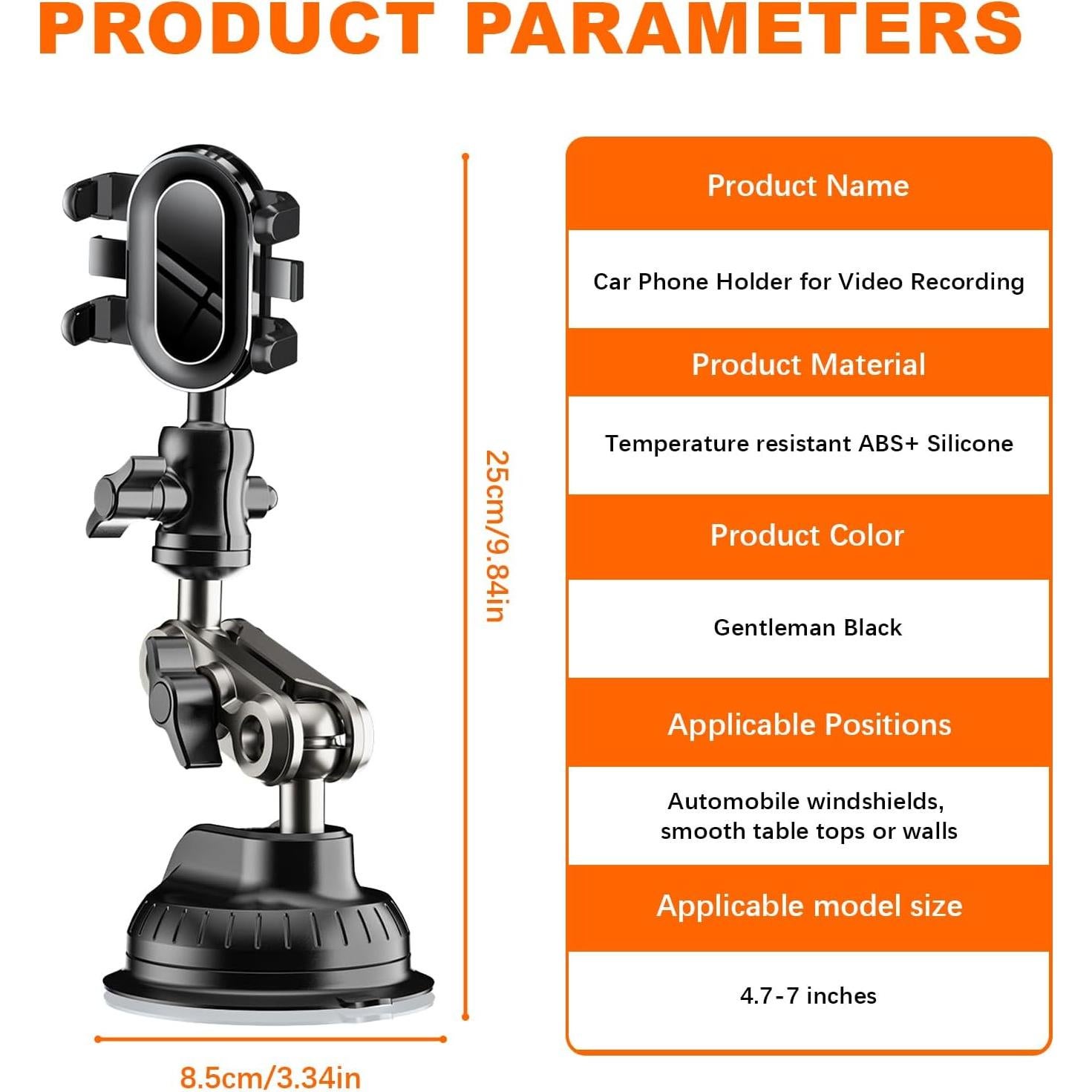 Soporte para Teléfono de Coche TooAemiS Universal 360° Ajustable