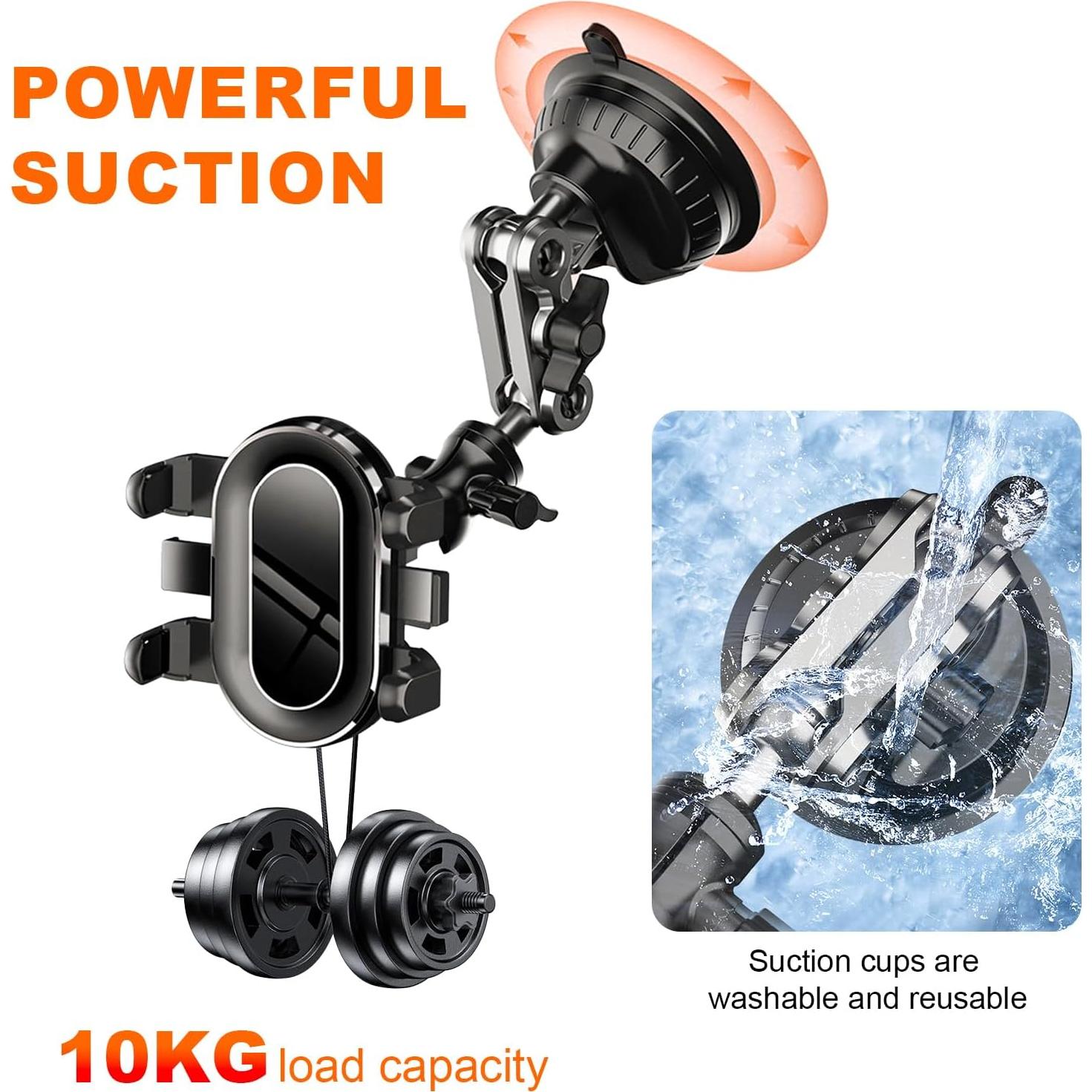 Soporte para Teléfono de Coche TooAemiS Universal 360° Ajustable