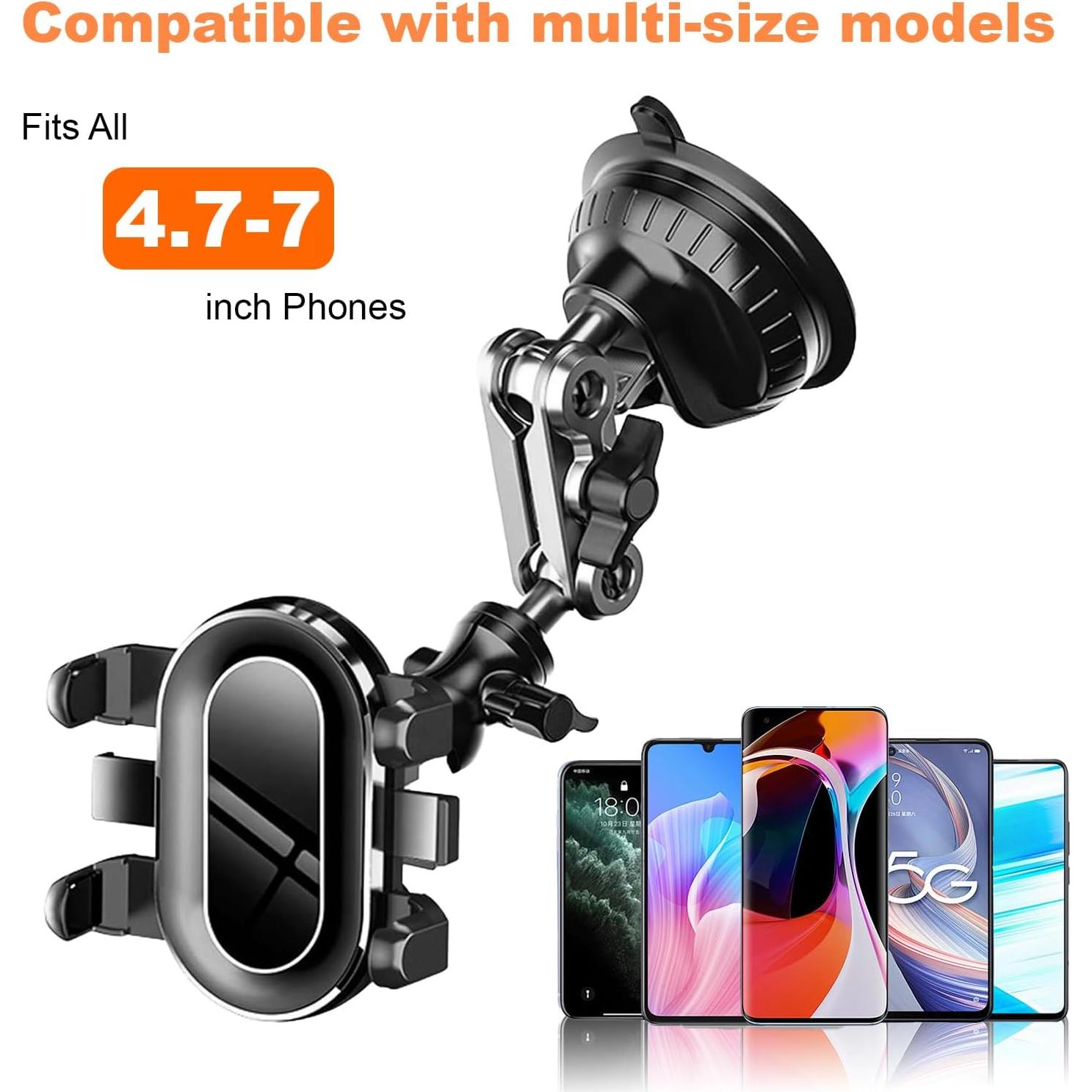 Soporte para Teléfono de Coche TooAemiS Universal 360° Ajustable