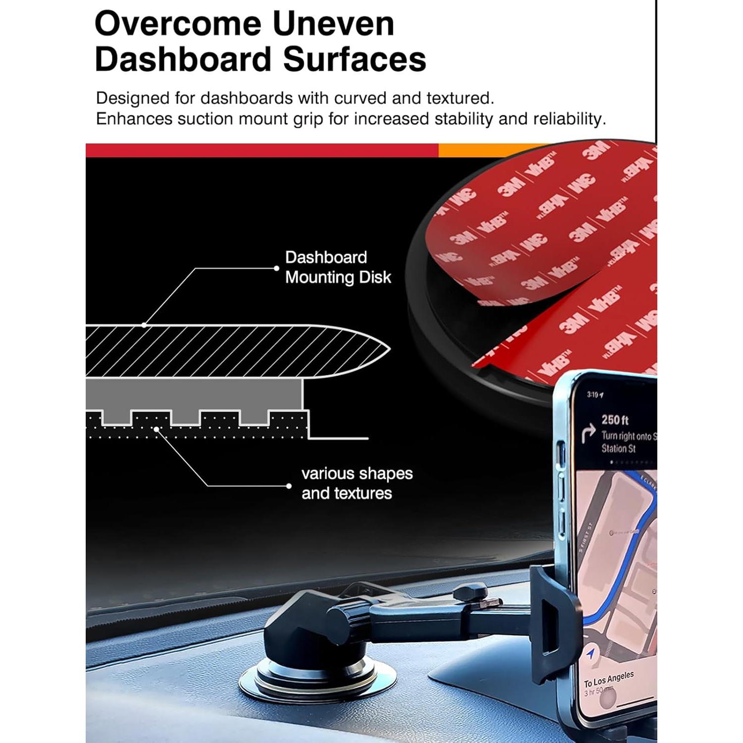 Conjunto de almohadillas adhesivas 3M VHB para soporte de auto