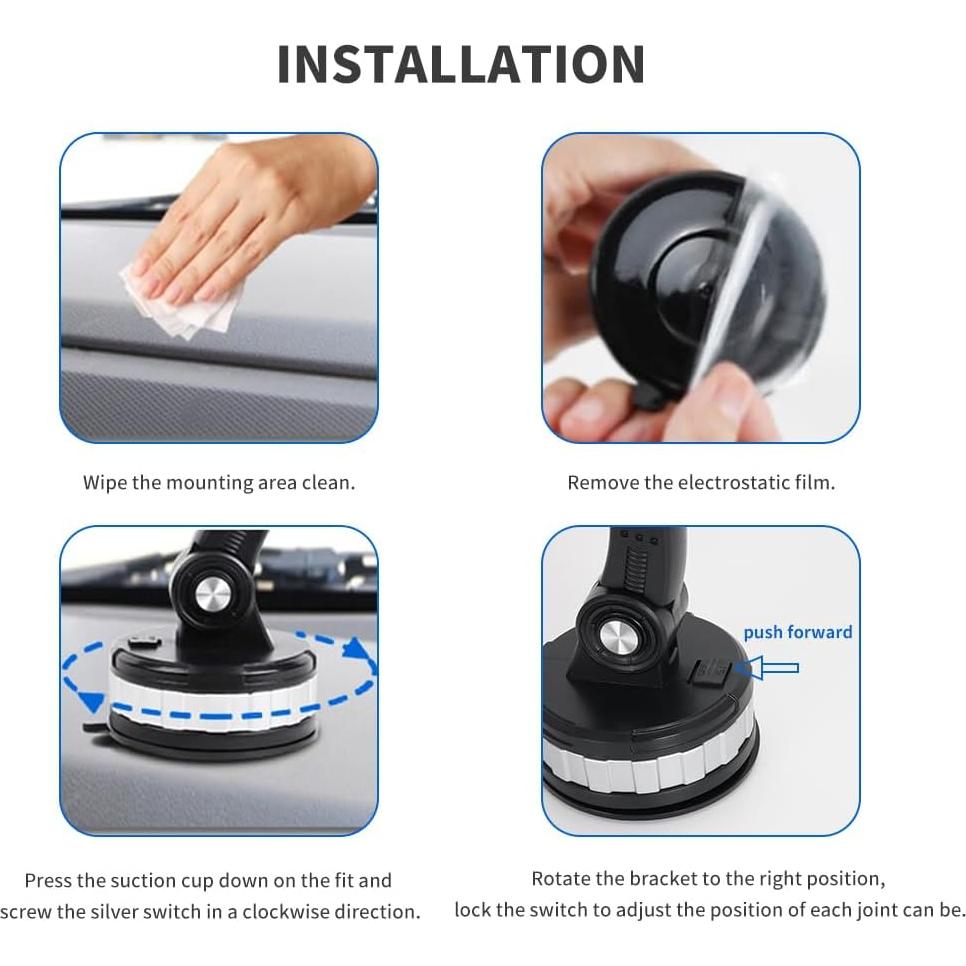 Soporte para Teléfono de Coche Fancial con Ventosa Universal