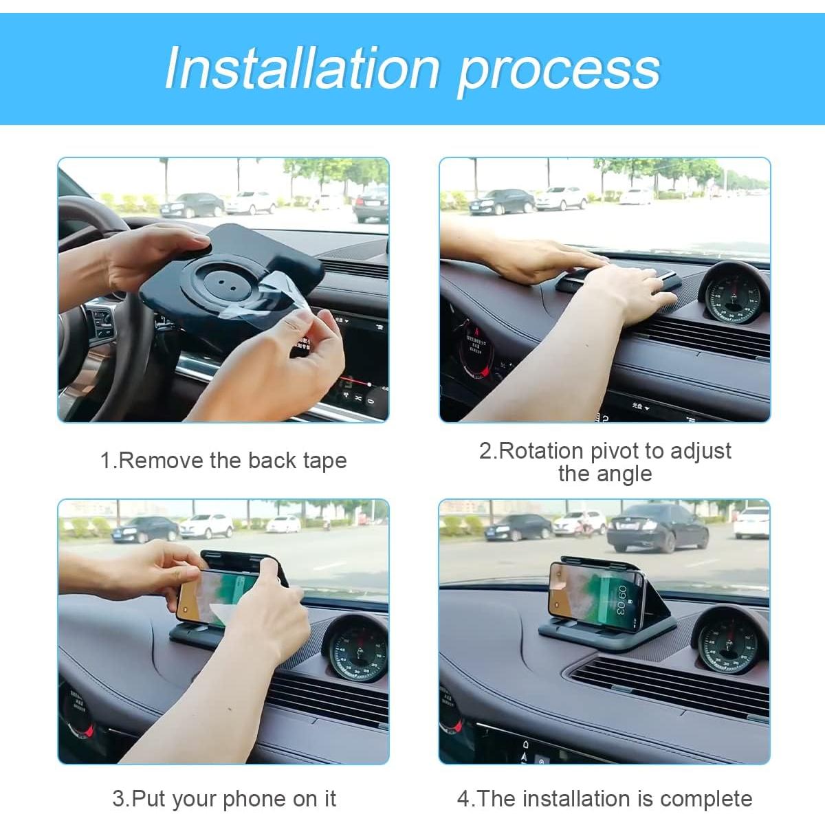 Soporte para Teléfono de Coche Moioee Antideslizante Universal