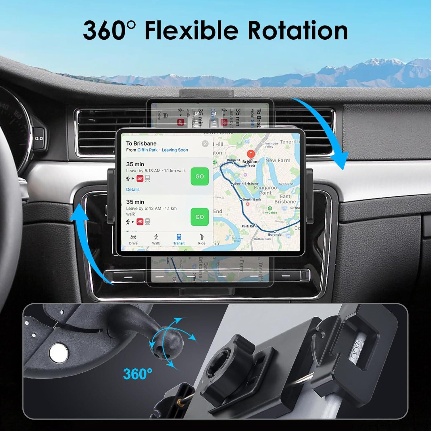 Soporte para Tablet y Teléfono EEEKit CD 2 en 1 Negro 10-38cm