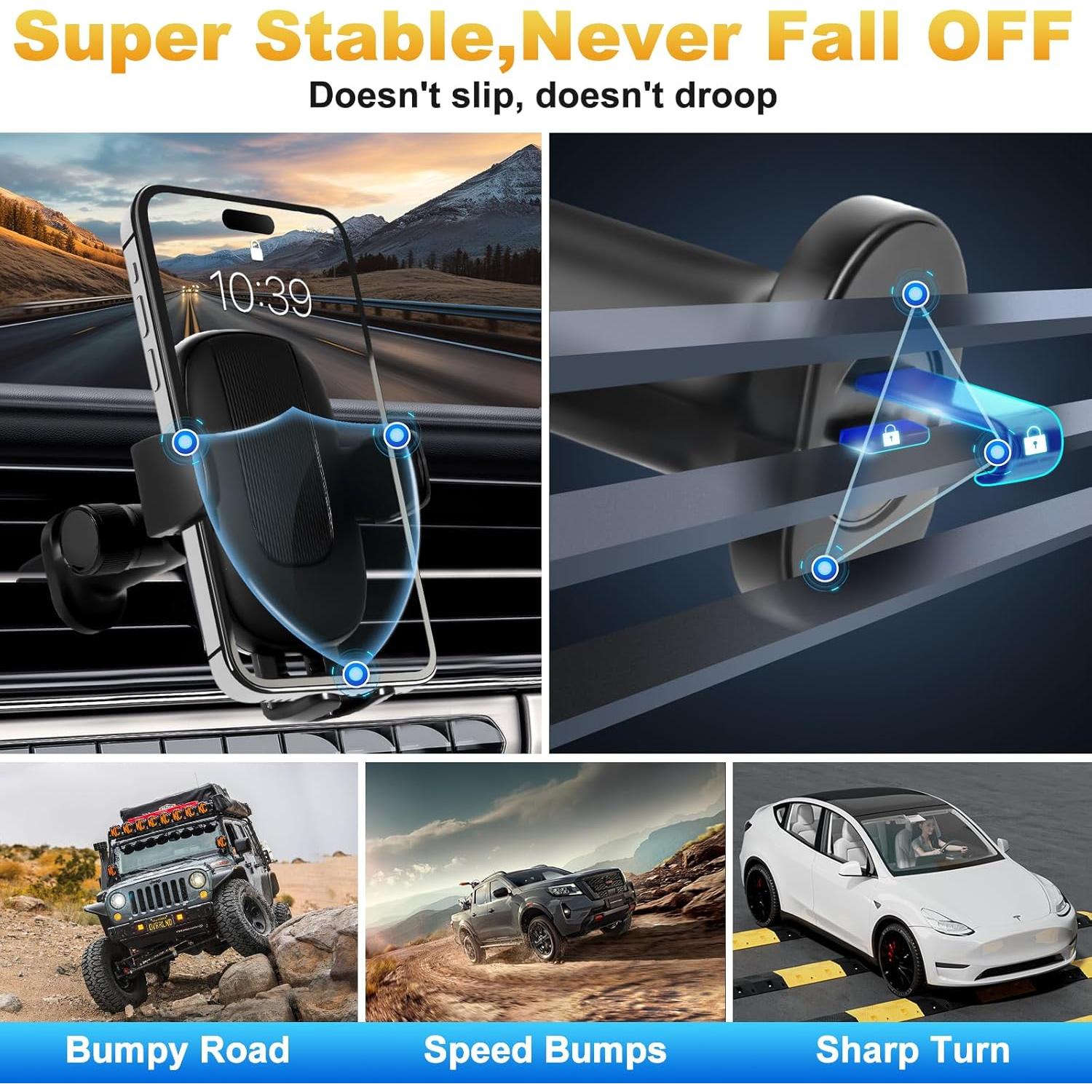 Soporte para Teléfono de Coche NyxTerra Universal Negro