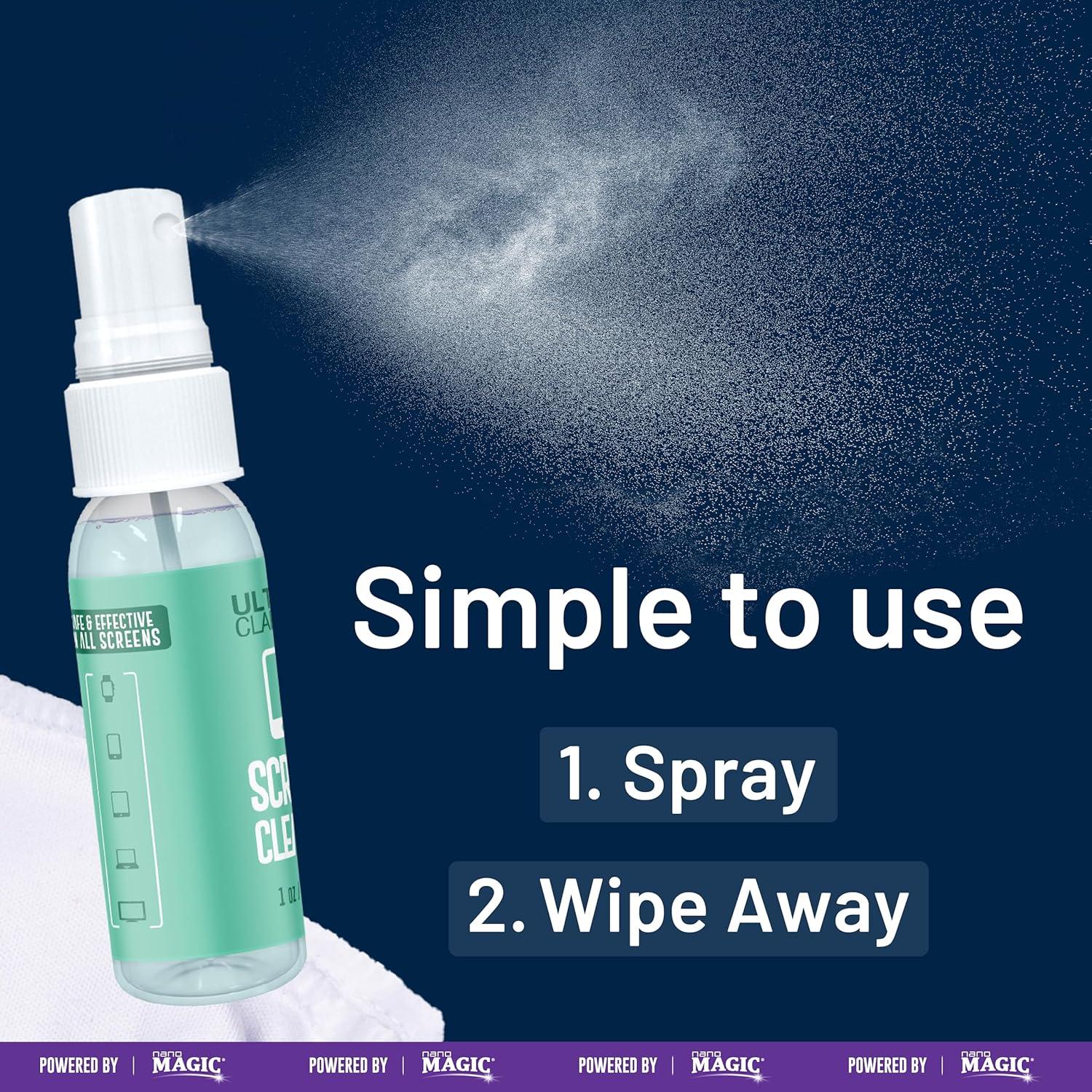 Limpiador de Pantallas Ultra Clarity 198g - Spray + Recarga + Paño