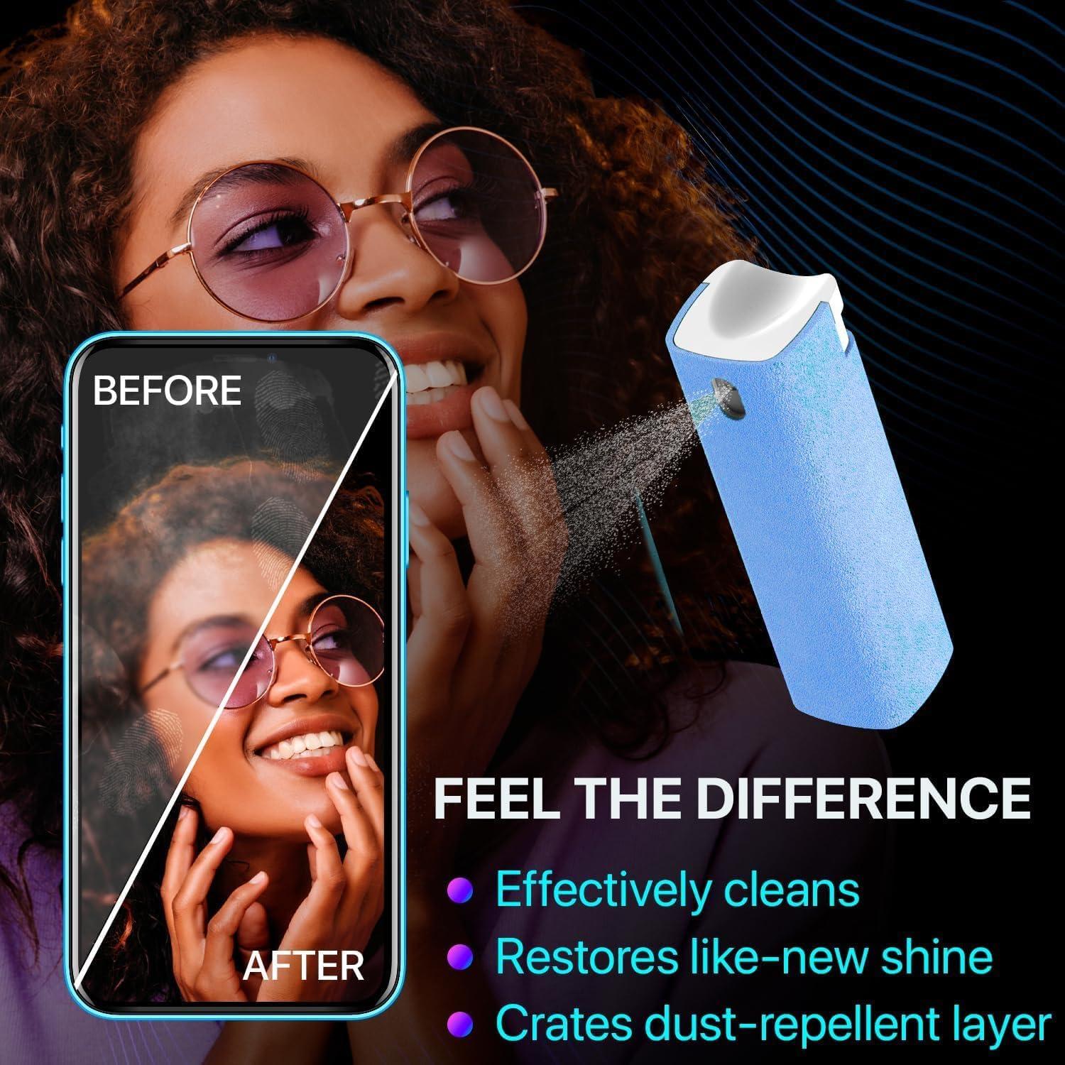 Mini Limpiador de Pantalla en Spray iO CLEAN 3 en 1 - Gris