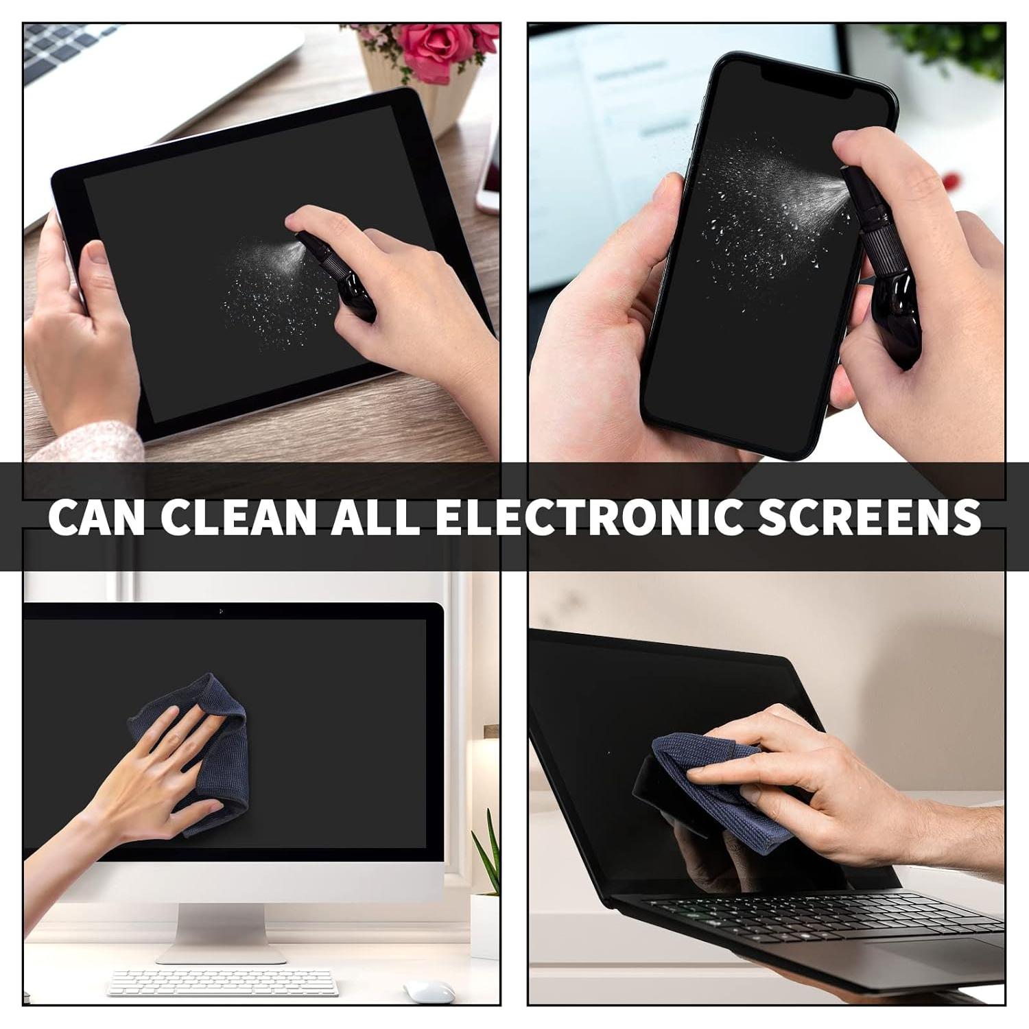 Kit Limpiador de Pantallas para Coche Aispour - Spray y Paño