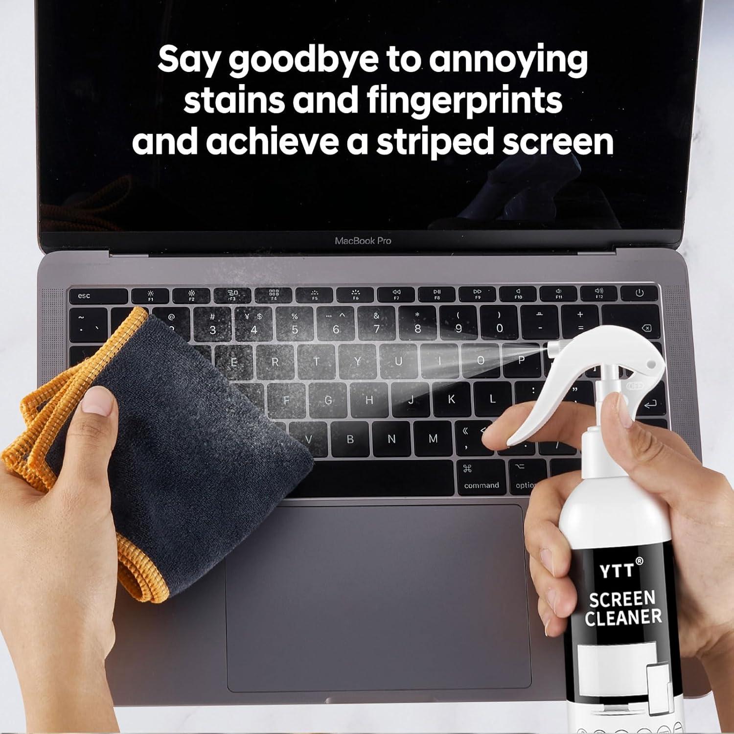 Limpiador de Pantallas YTT 370ml + Paño Microfibra - Kit