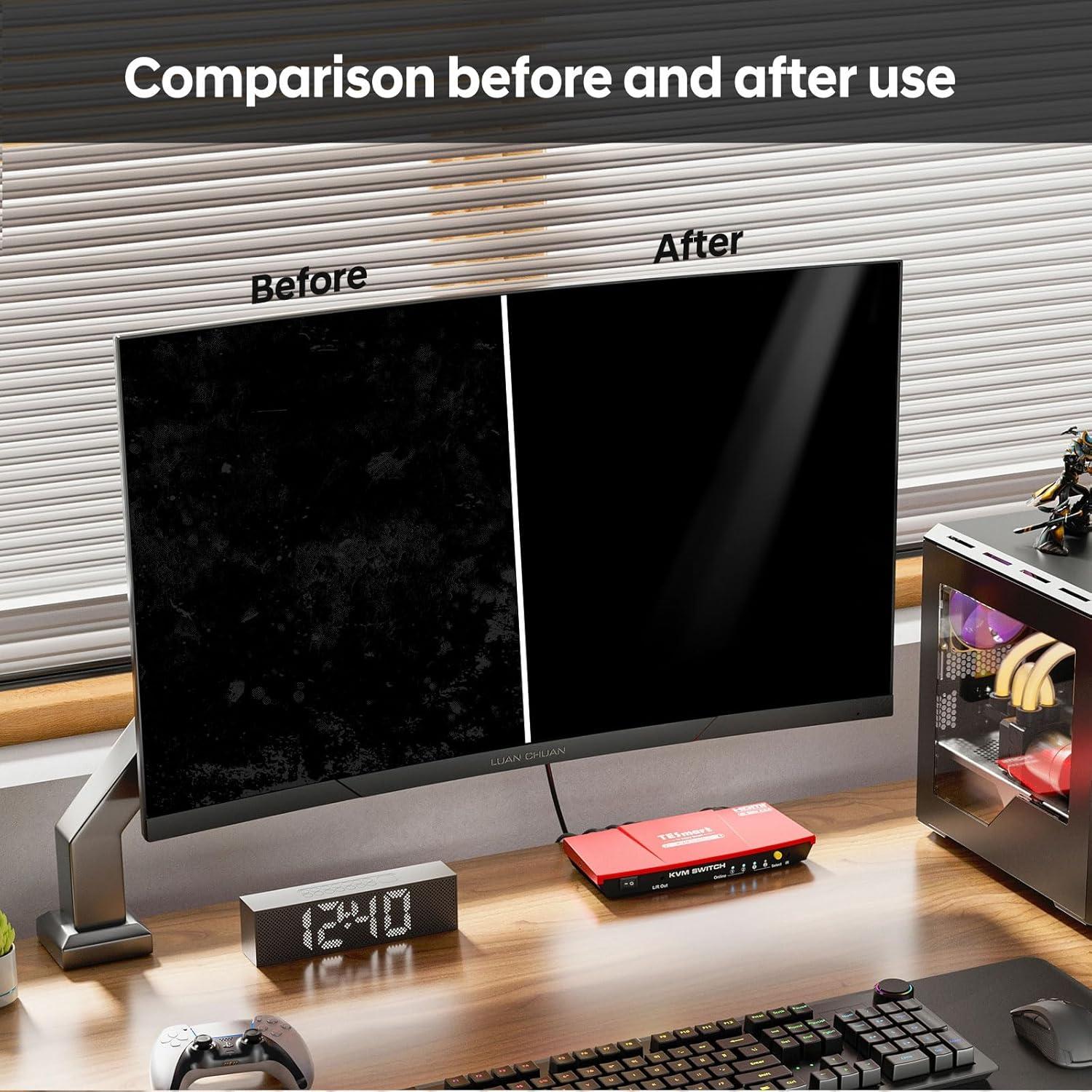 Limpiador de Pantallas YTT 370ml + Paño Microfibra - Kit