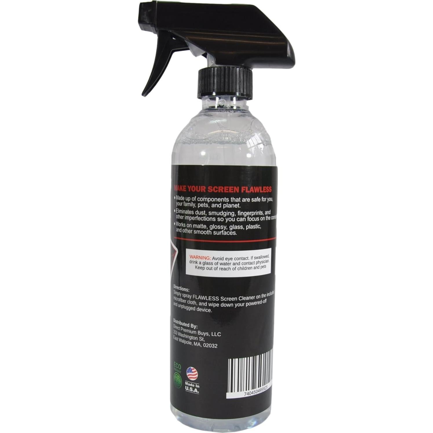 Limpiador de Pantallas Perfecto 0.47L con Paño Microfibra