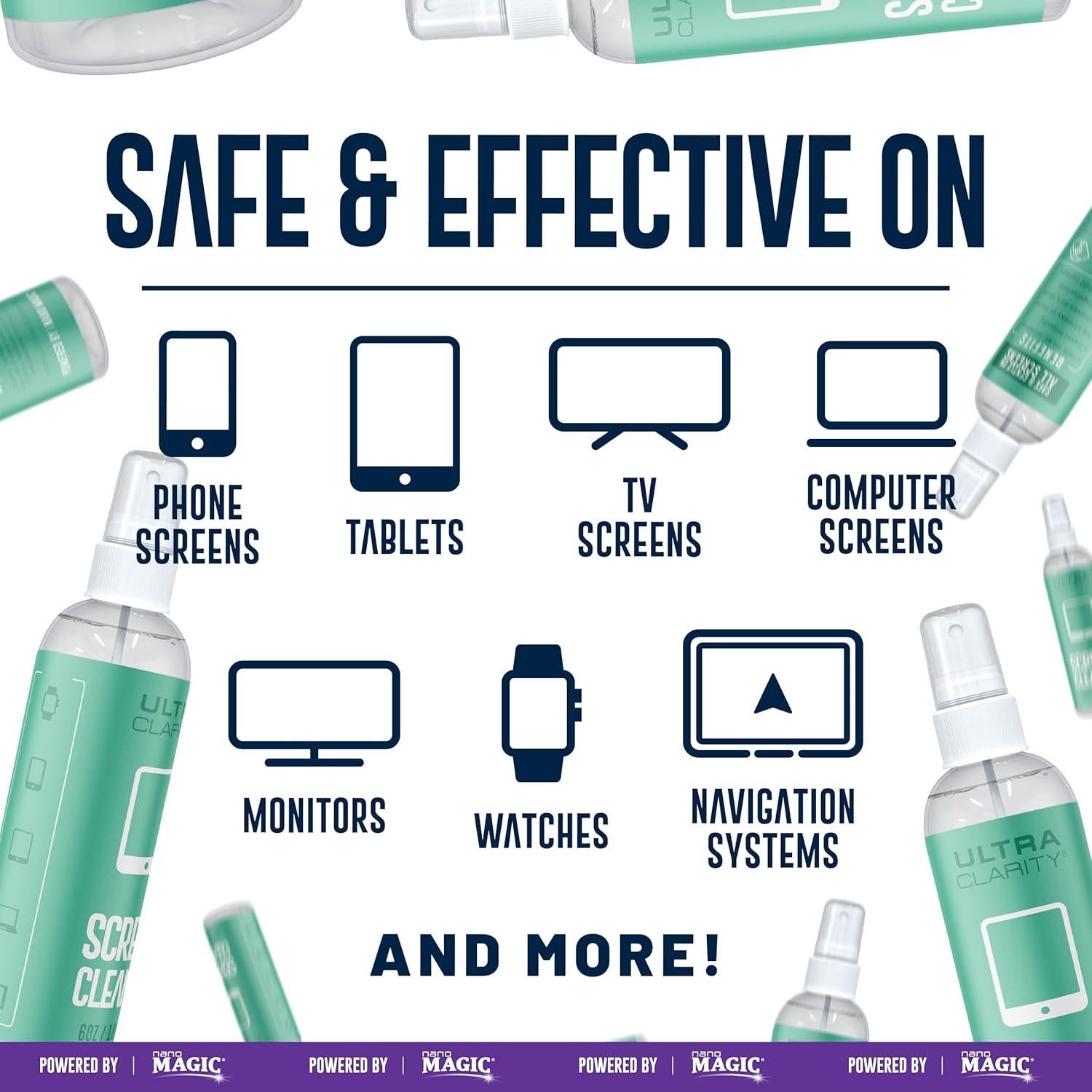 Kit Limpiador de Pantallas Ultra Clarity - 3 Sprays 170ml