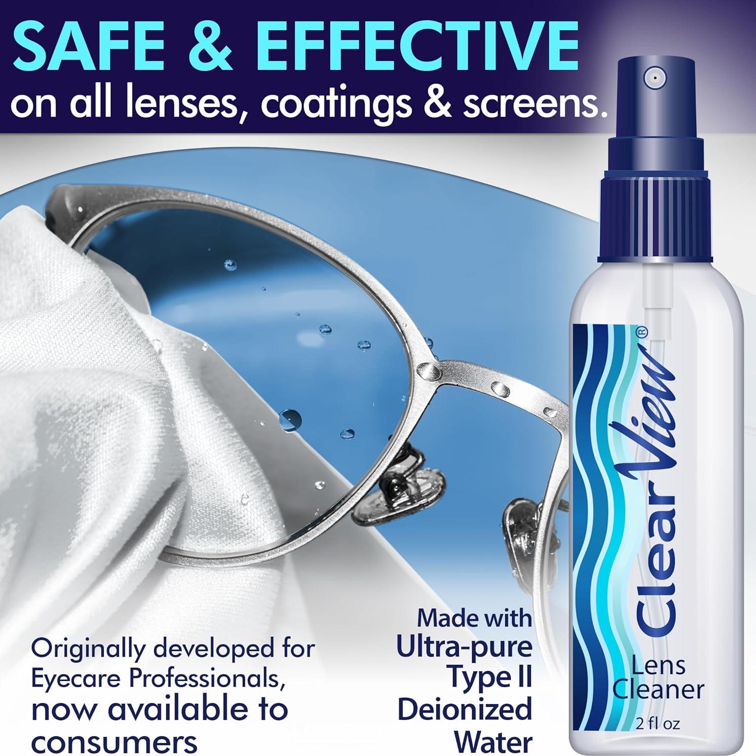 Spray Limpiador de Lentes Clear View - 25 Botellas de 59ml