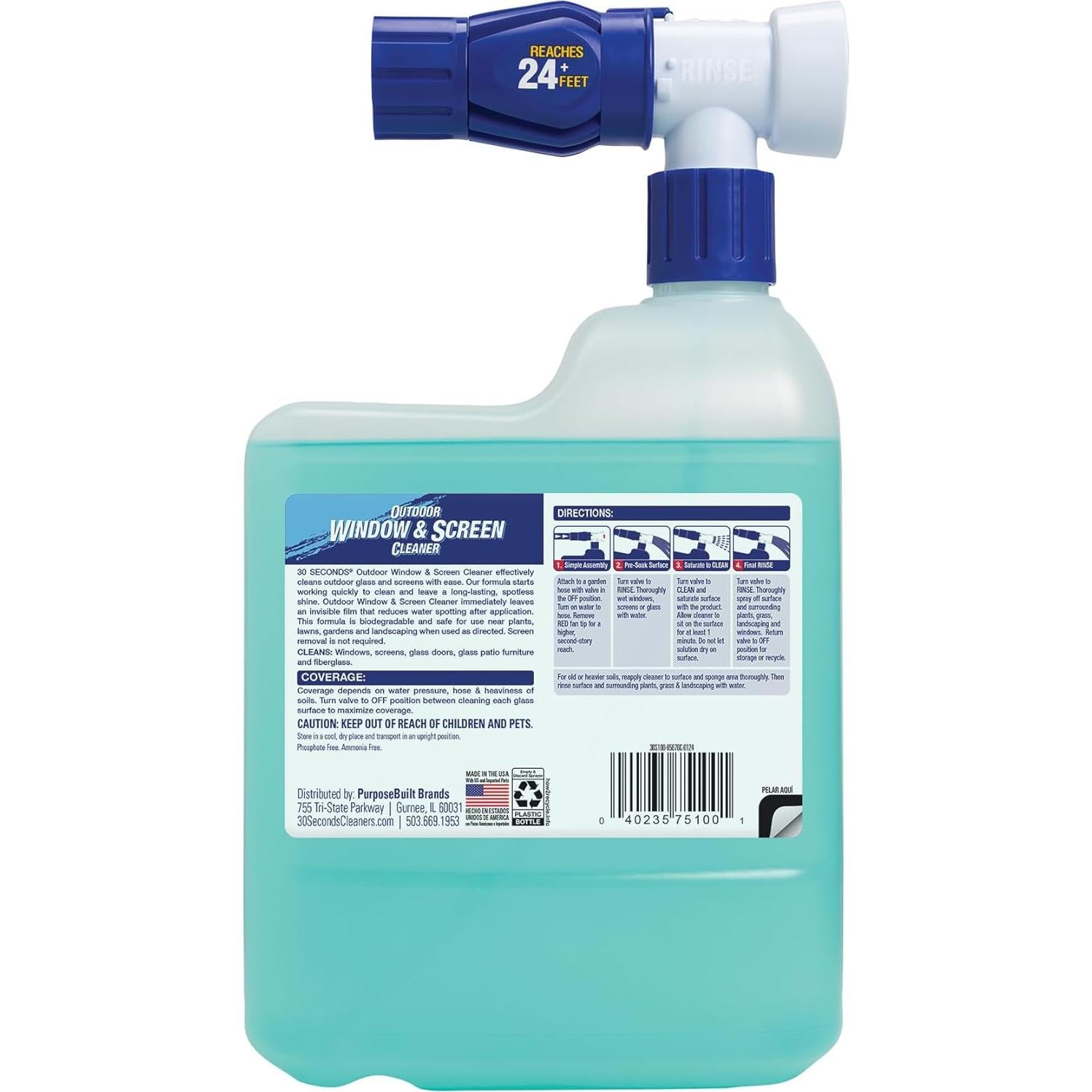 Limpiador de Ventanas y Pantallas 30 SECONDS - 2 Pack