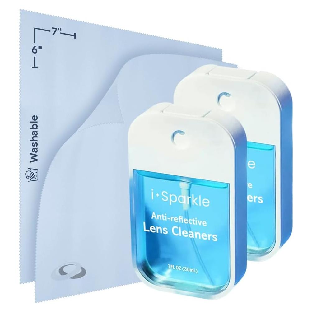 I-Sparkle Kit Limpiador de Lentes 2x30ml + 2 Paños Microfibra