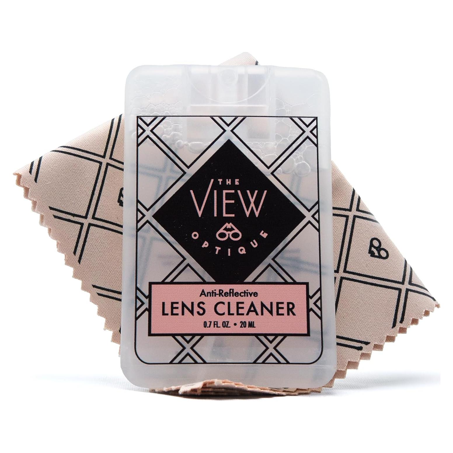 Kit de Limpieza de Lentes View Optique 20ml + Paño Microfibra