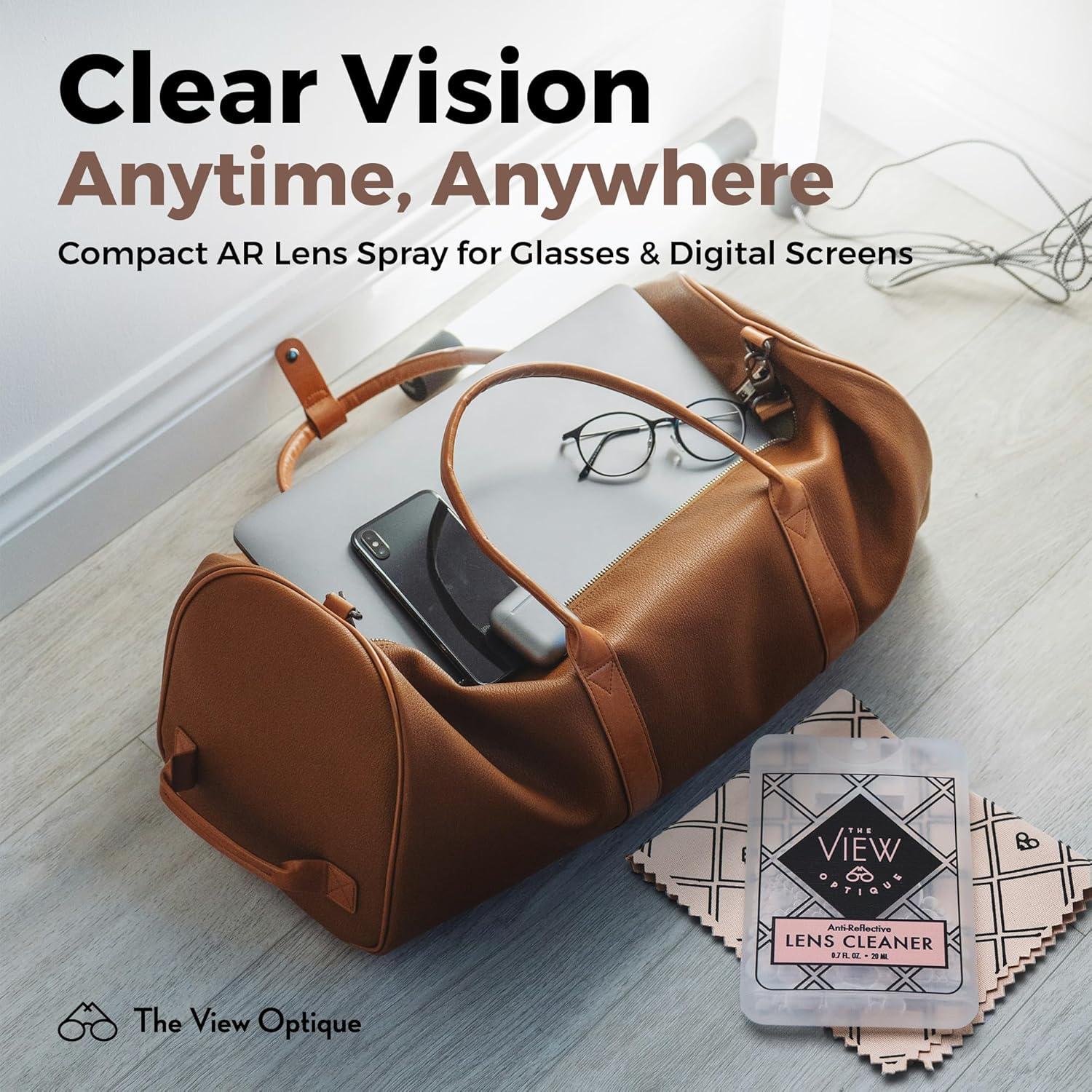 Kit de Limpieza de Lentes View Optique 20ml + Paño Microfibra