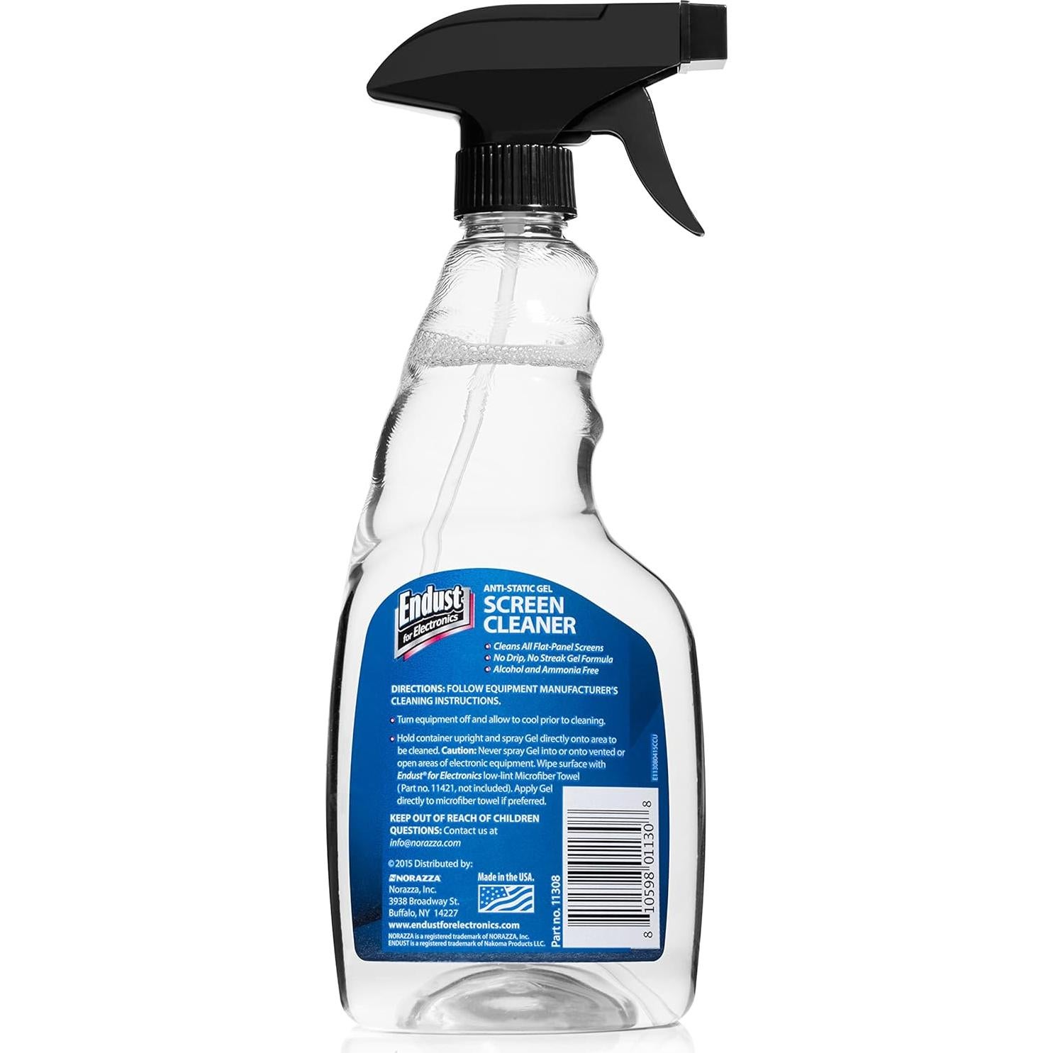 Limpiador de Pantallas Endust 16 oz + Toalla Microfibra 40x40 cm