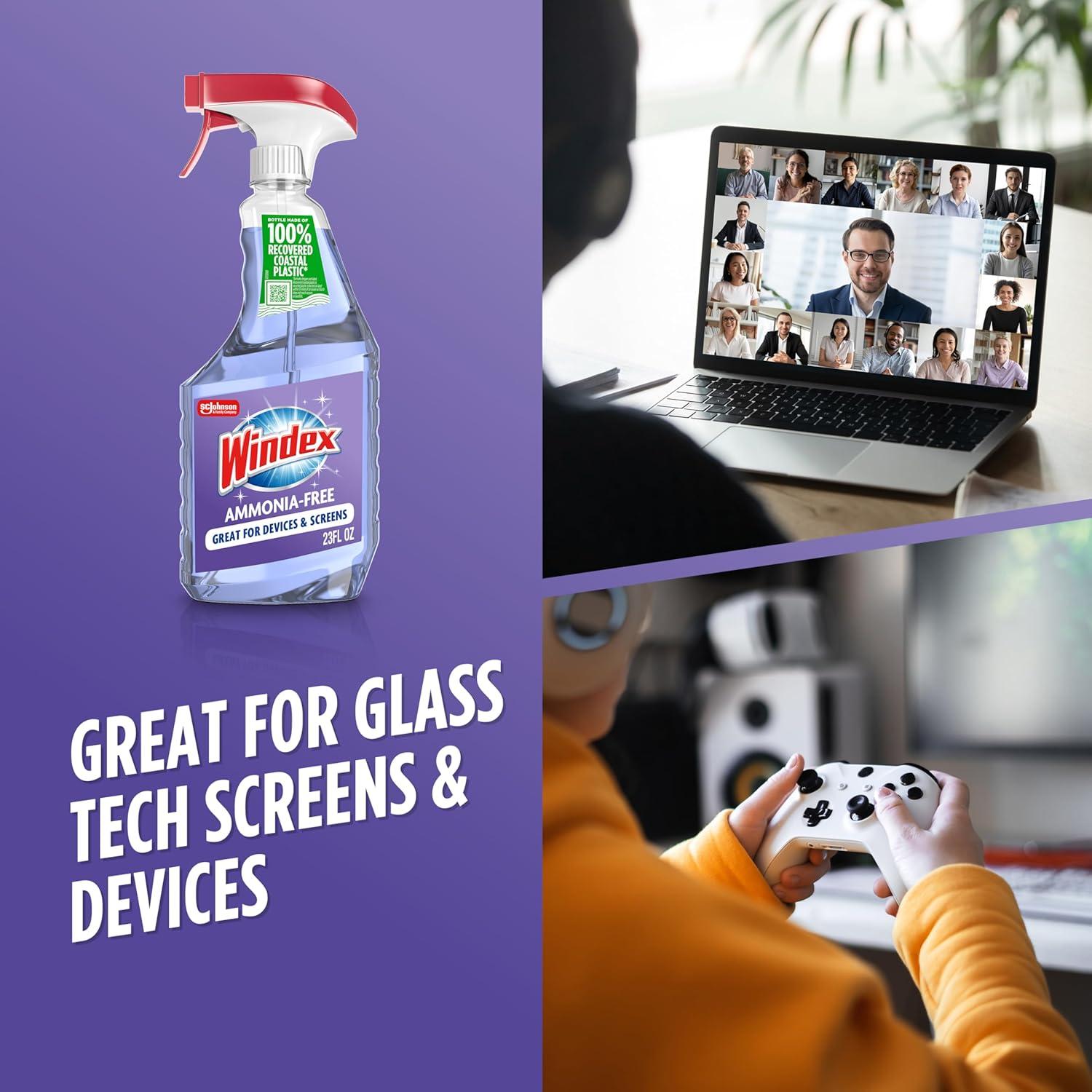 Limpiador de Vidrio Windex 680 ml Libre de Amoníaco Aroma Lluvia