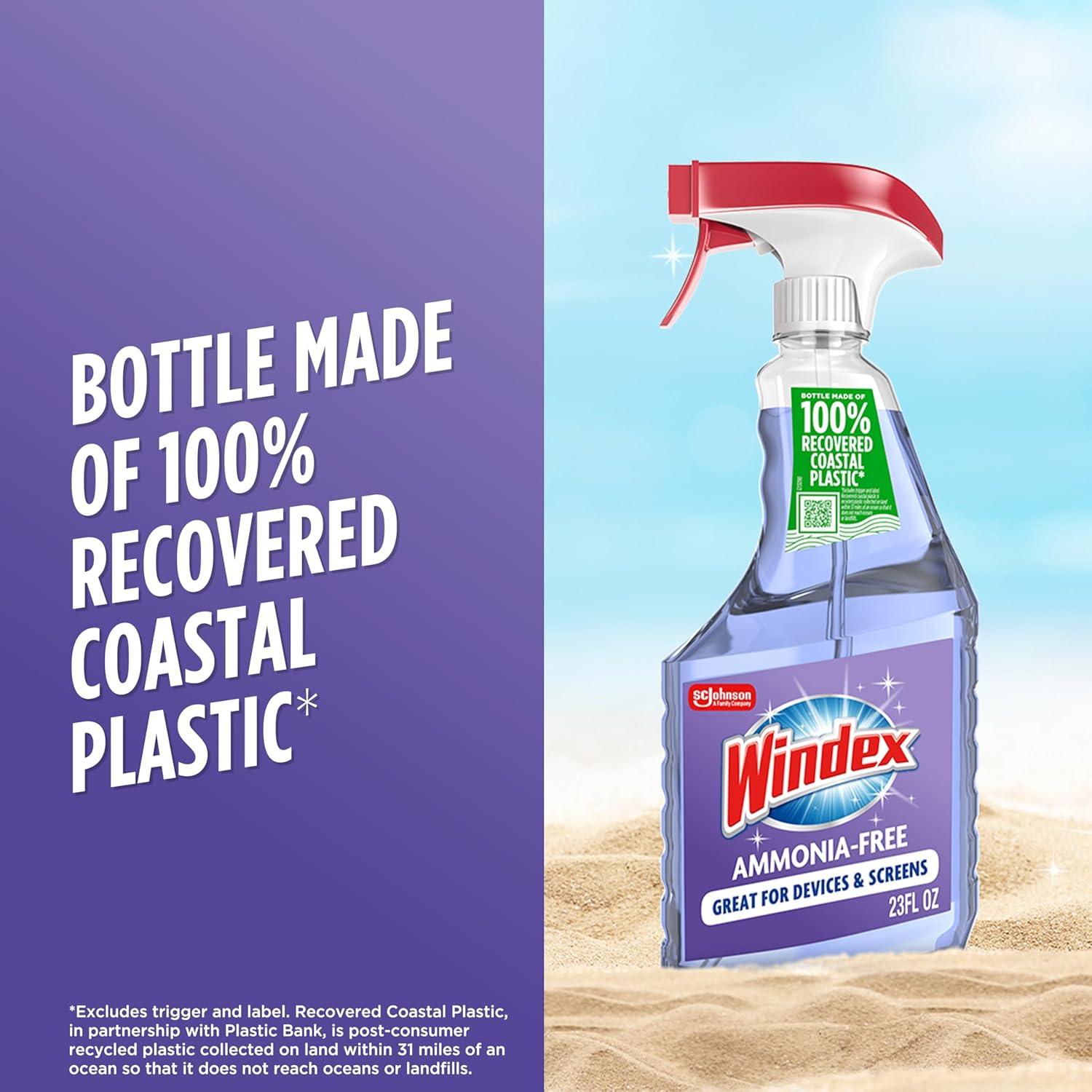 Limpiador de Vidrio Windex 680 ml Libre de Amoníaco Aroma Lluvia