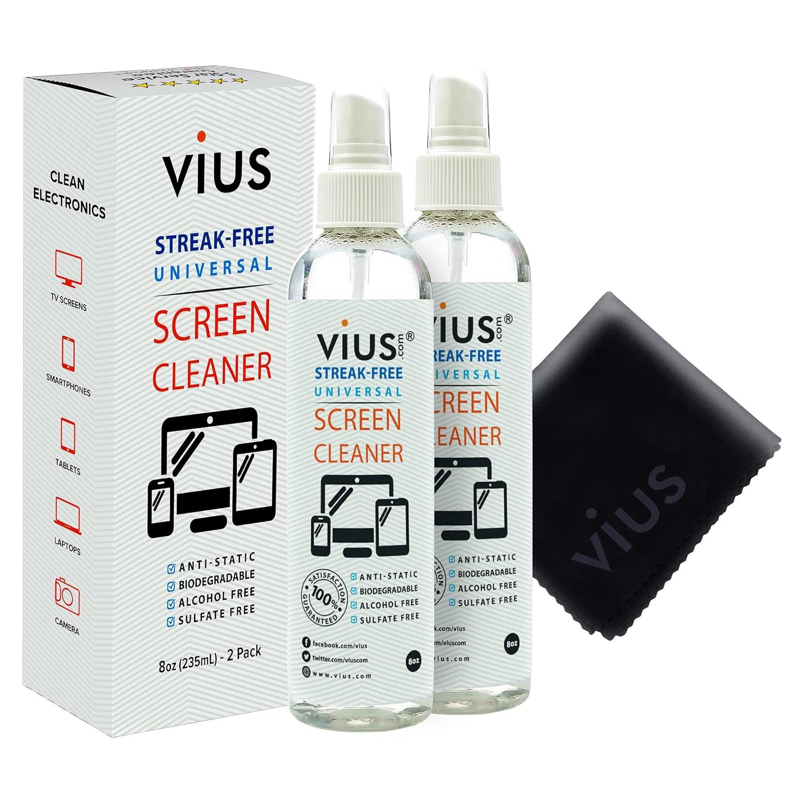 Vius Spray Limpiador de Pantallas 227ml 2-Pack - Ecológico